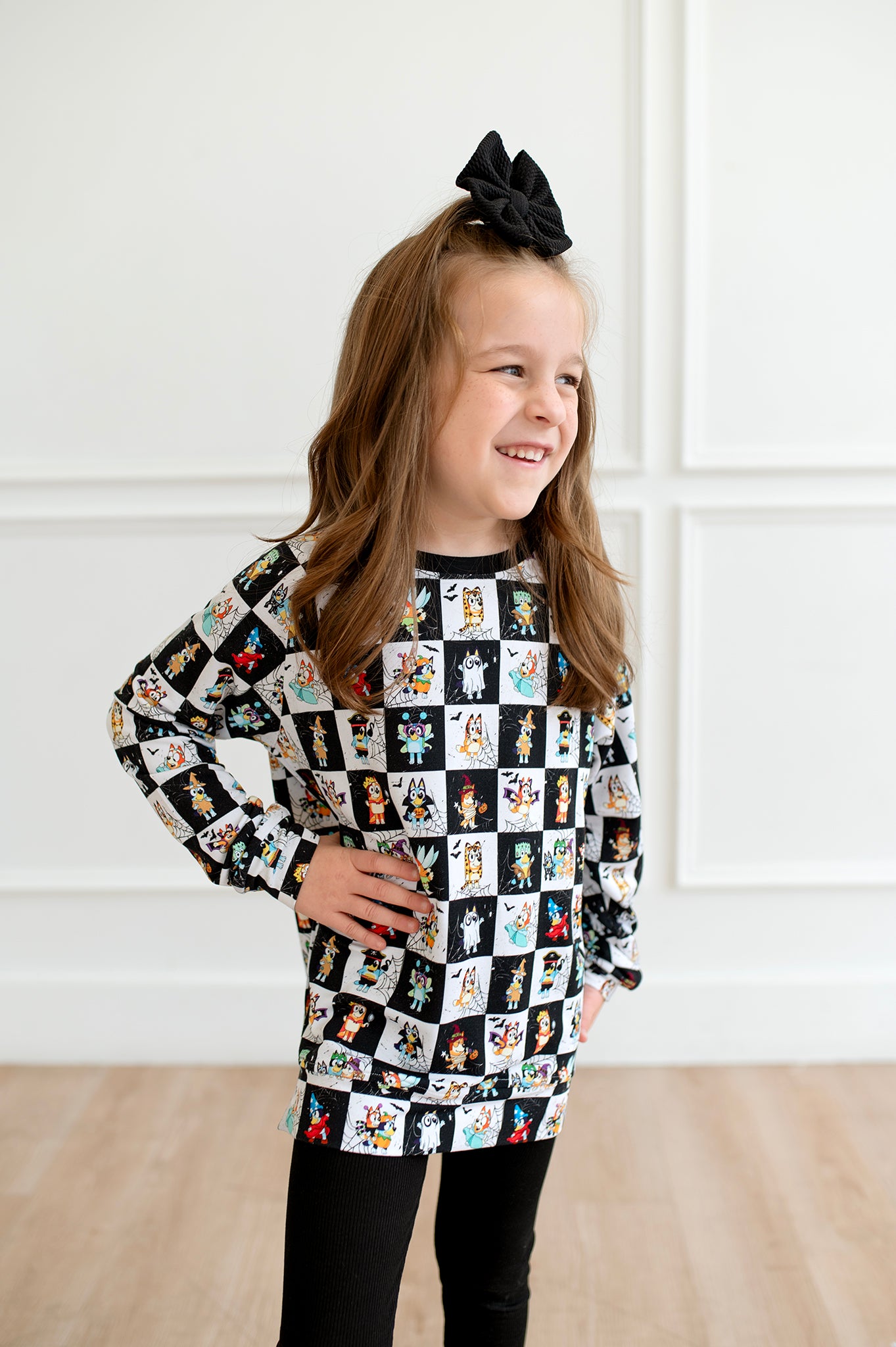 Bamboo French Terry A HEELER HAUNTING kids crewneck (READ DESCRIPTION)