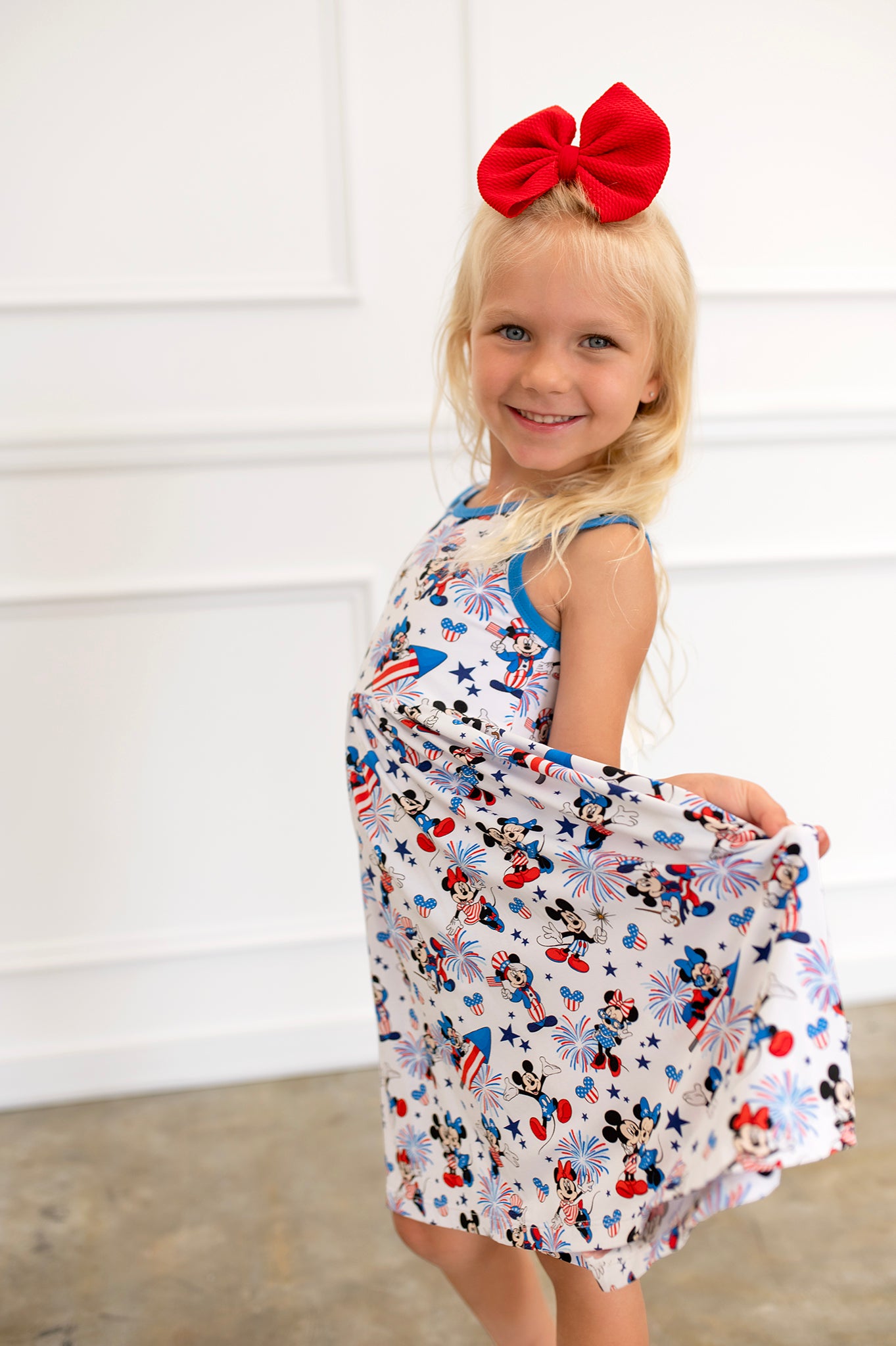 Bamboo ALL AMERICAN DUO TANK Twirl Dress