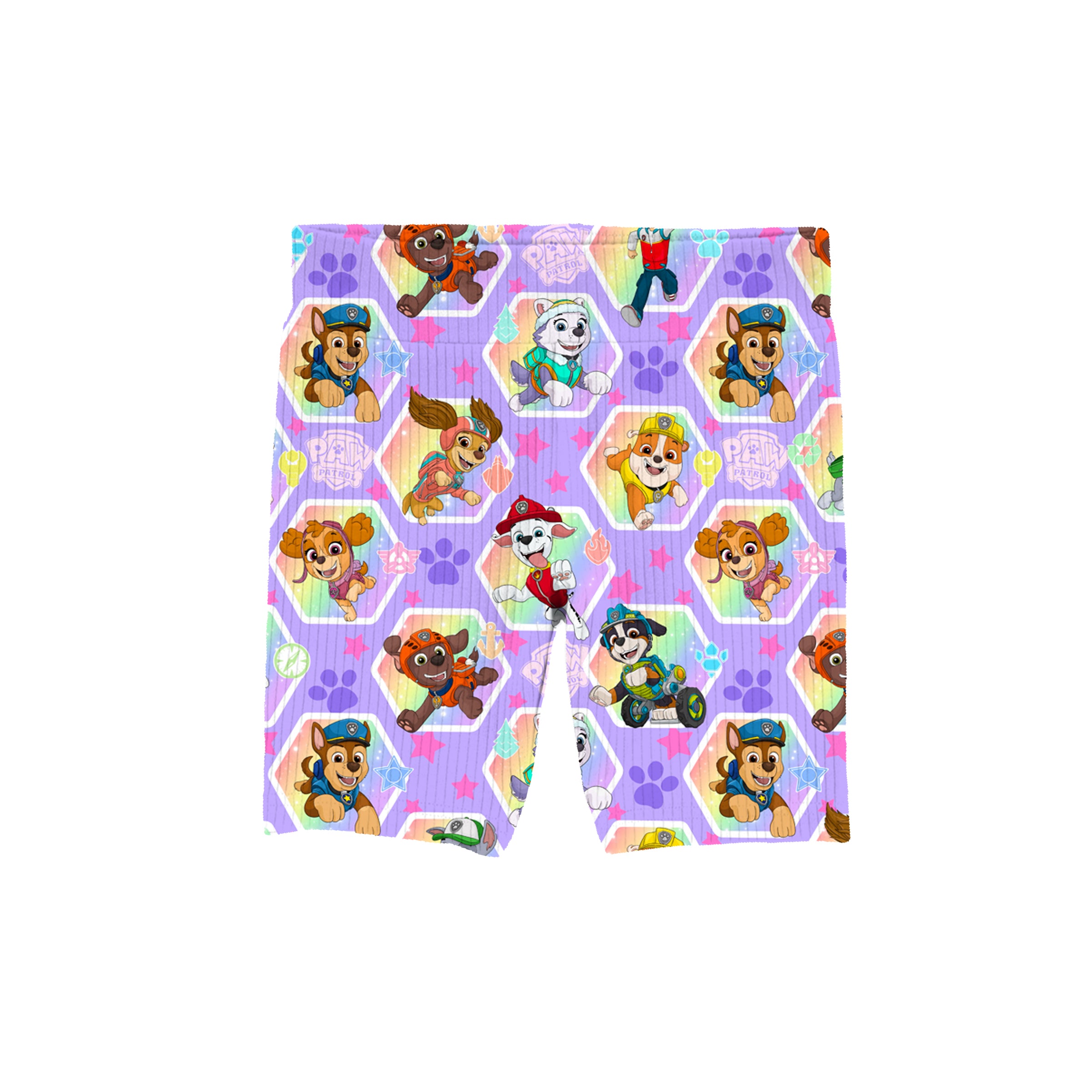 Bamboo GIRLS ON A ROLL RIBBED BIKER SHORTS