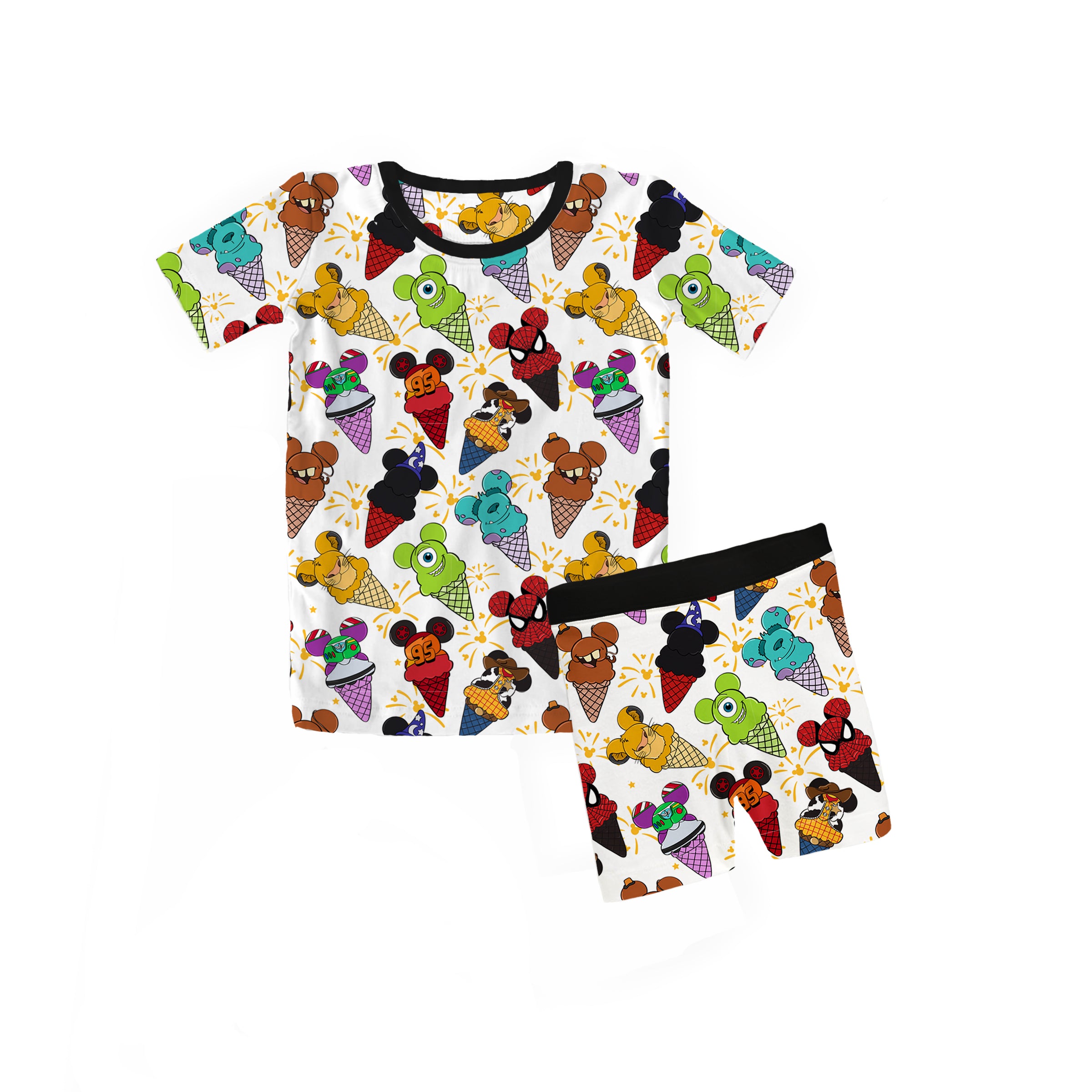 Bamboo SCOOP SQUAD Two Piece SHORT SLEEVE/SHORT Set