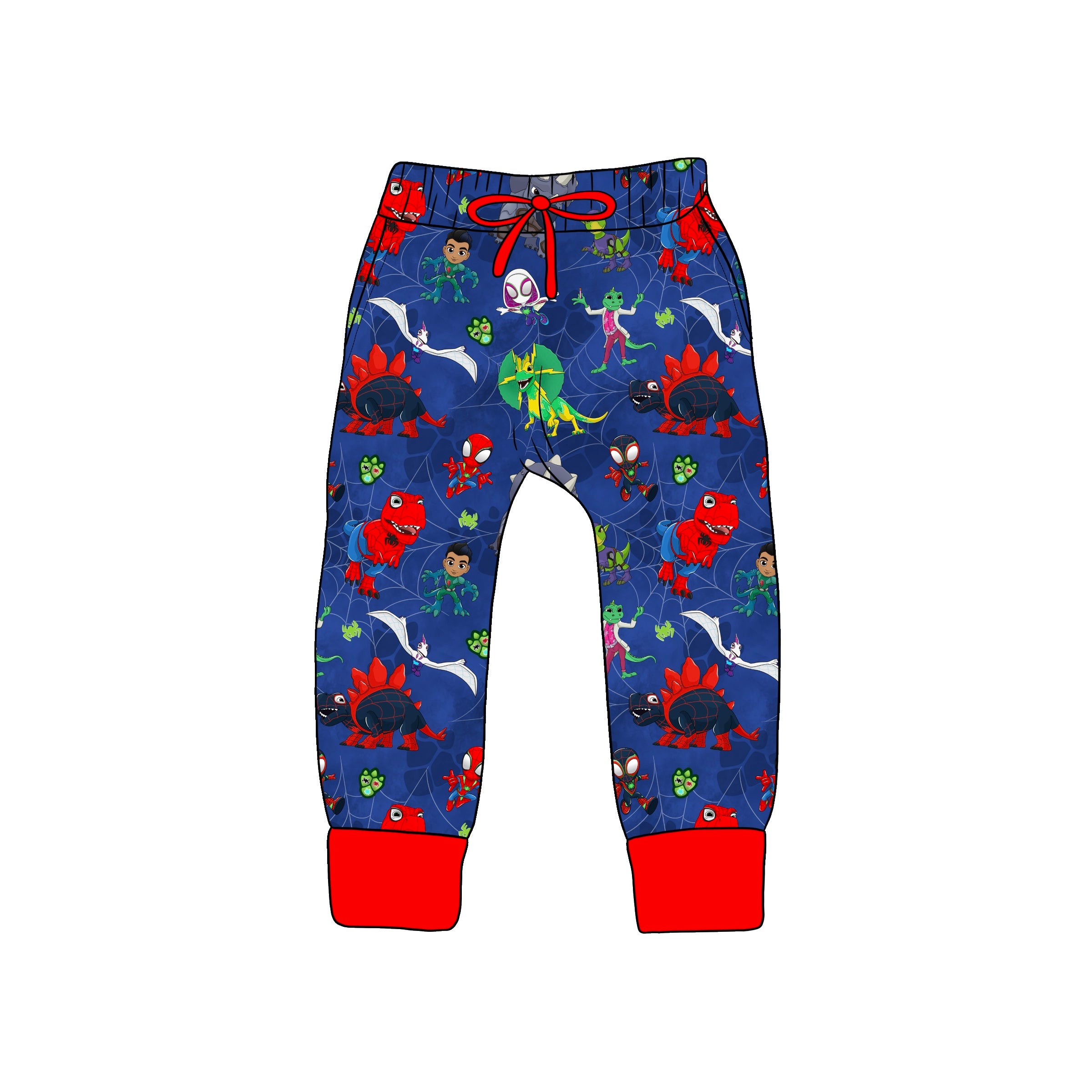 PREORDER BAMBOO COTTON SPANDEX WEBBED & WILD KIDS JOGGERS SHIP DATE OCTOBER 2026 (NO FLEECE LINE)