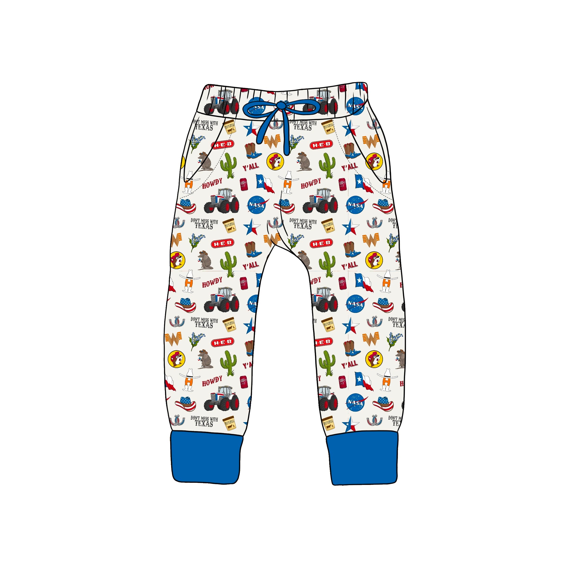 BAMBOO French Terry TEXAS FOREVER 2.0 KIDS JOGGERS