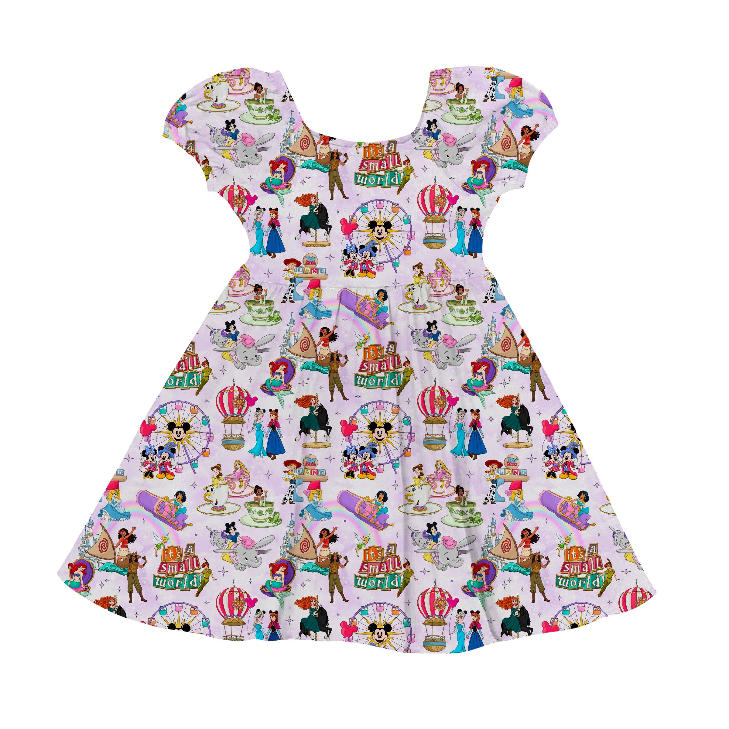 PREORDER Bamboo ENCHANTED ADVENTURES Short Sleeve Bubble Twirl Dress Ship Date DECEMBER 2025
