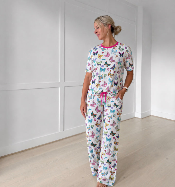 Bamboo ENCHANTED WINGS ADULT RELAXED PANT SET