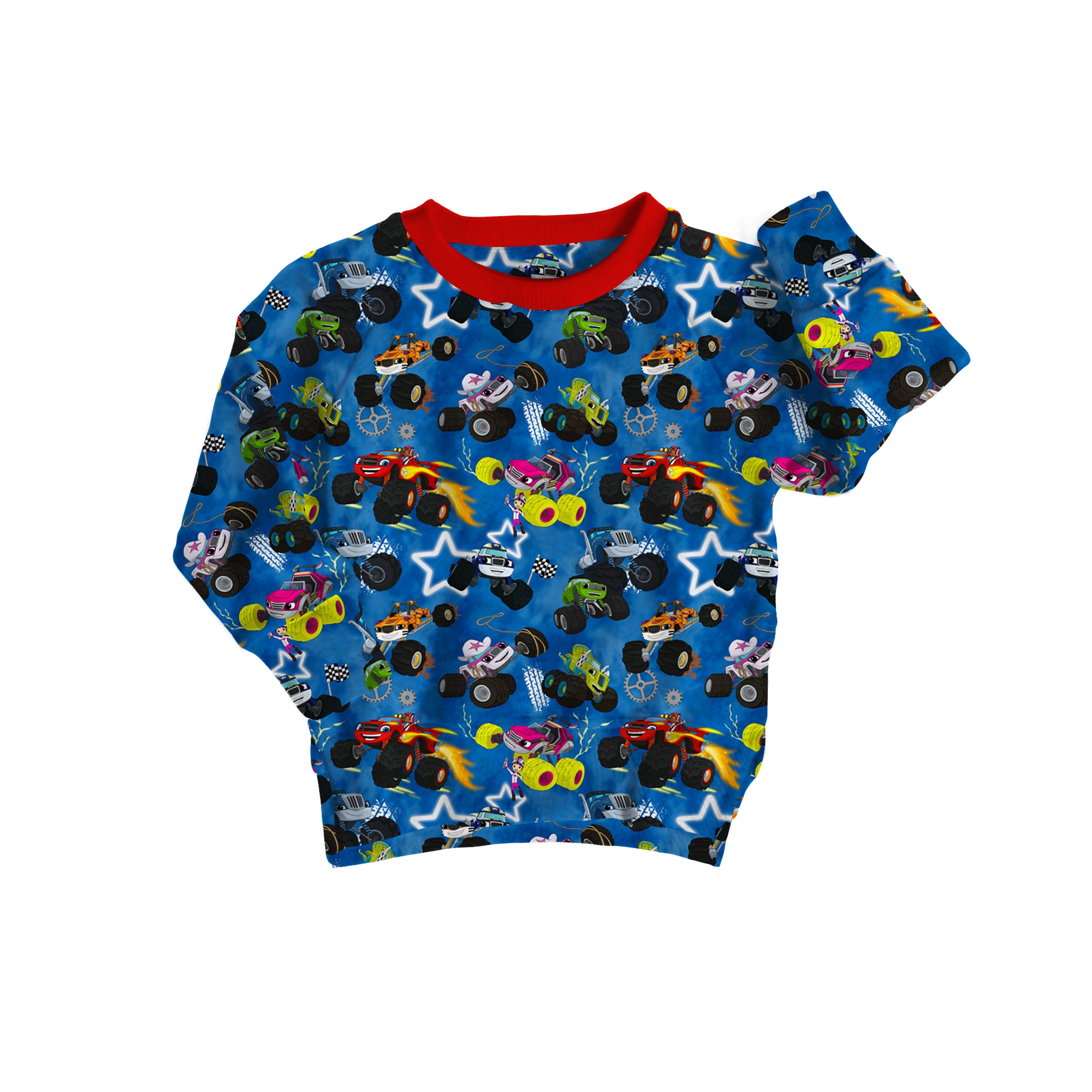 Bamboo FRENCH TERRY AXLE CITY kids FULL PRINT crewneck