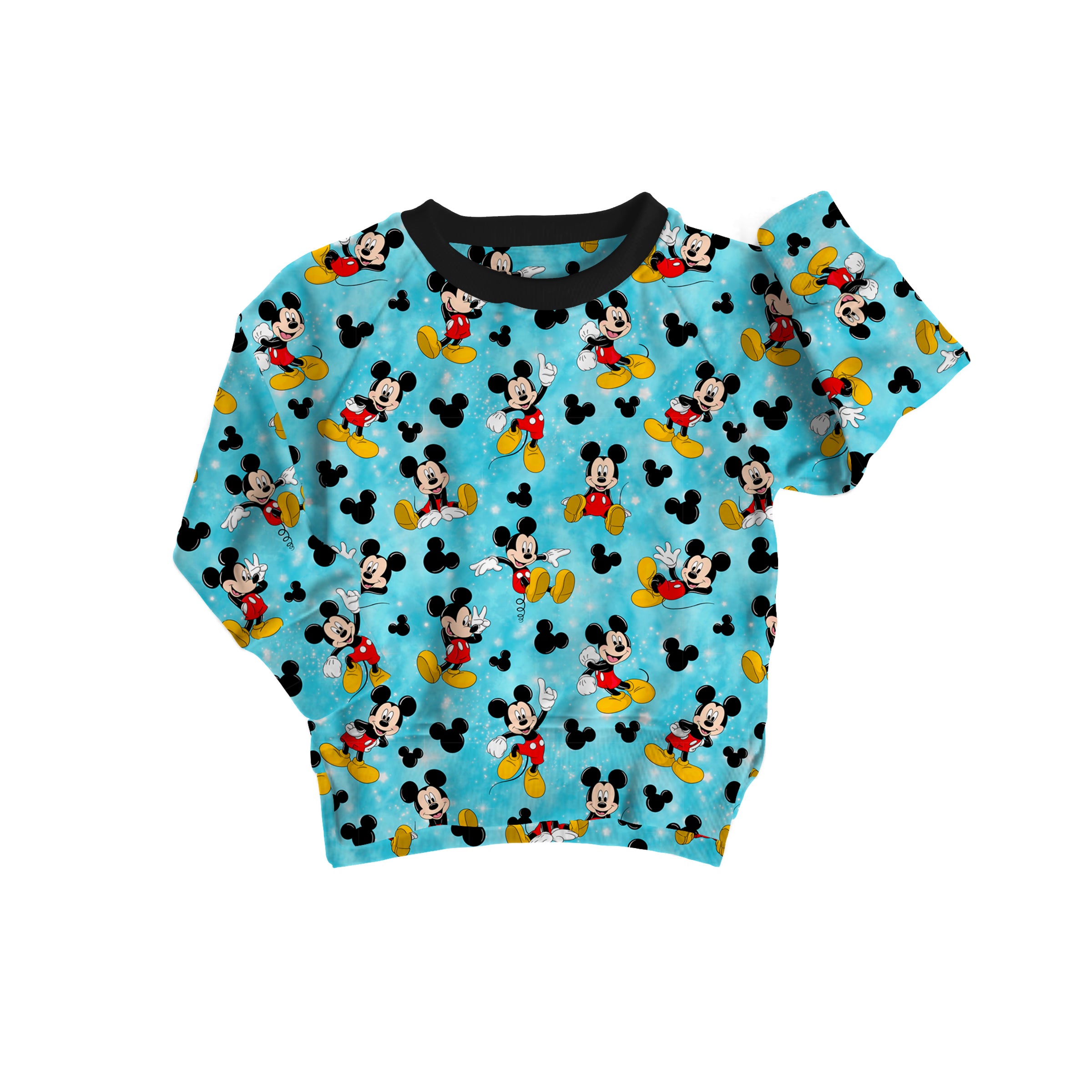 Bamboo FRENCH TERRY BLUE MAGIC kids crewneck