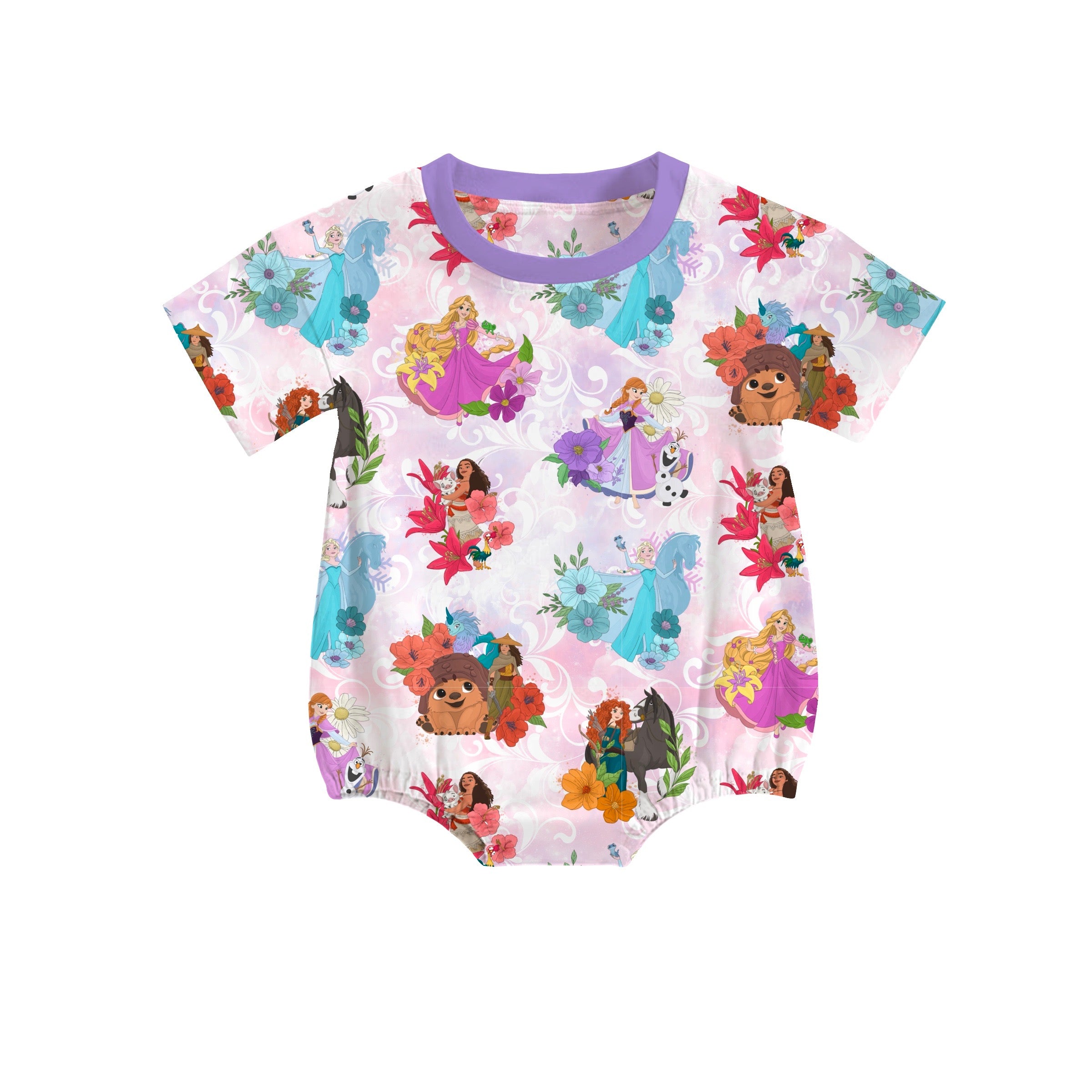 Bamboo SOVEREIGN SIDEKICKS SHORT SLEEVE RELAXED FIT ROMPER