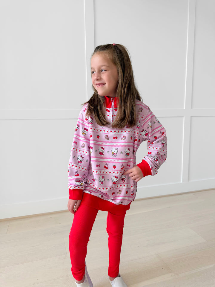 Bamboo COTTON SPANDEX SIMPLY SWEET QUARTER ZIP (NO FLEECE)