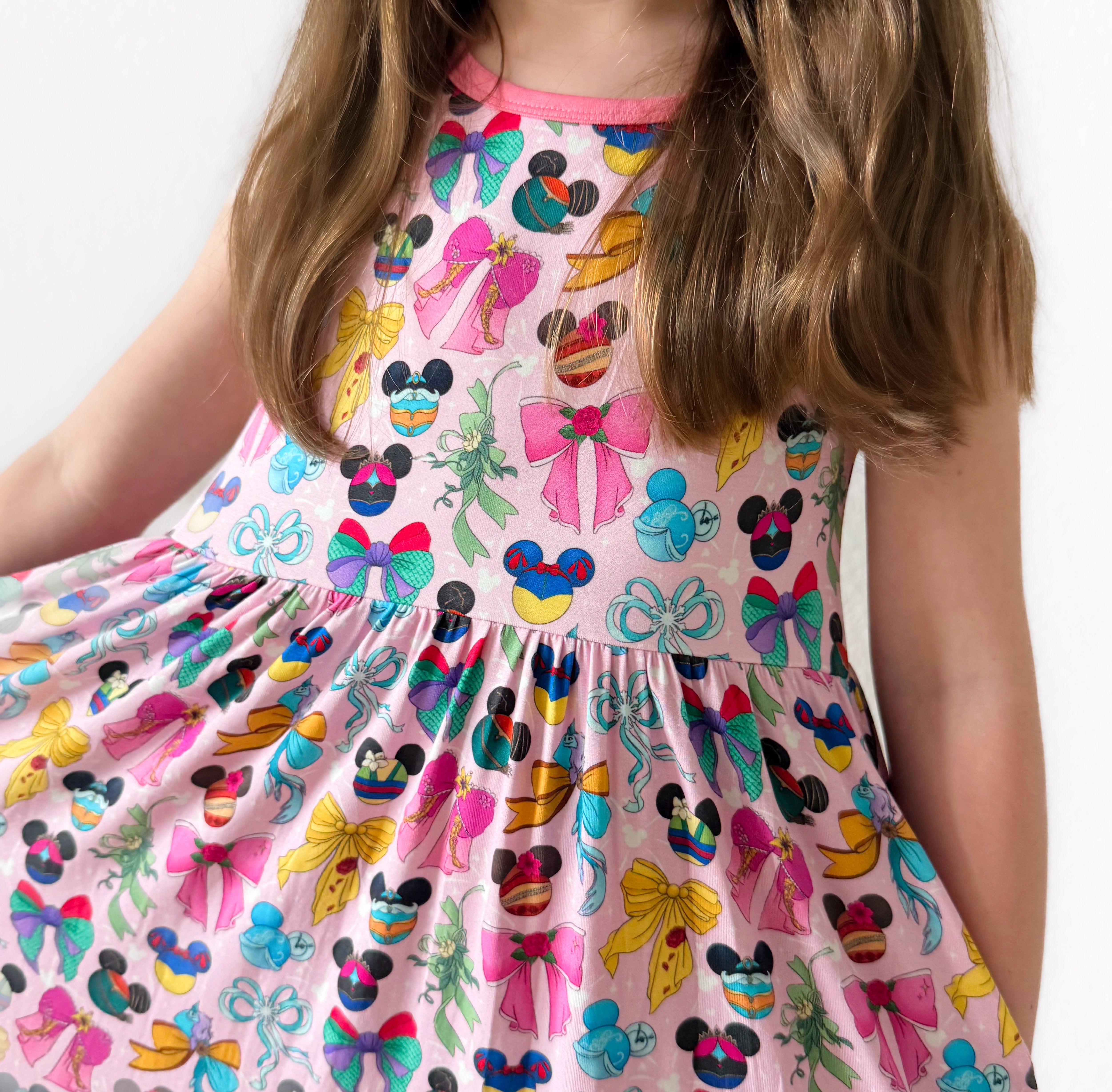 Bamboo MAGIC IN HER EARS TANK POCKET Twirl Dress
