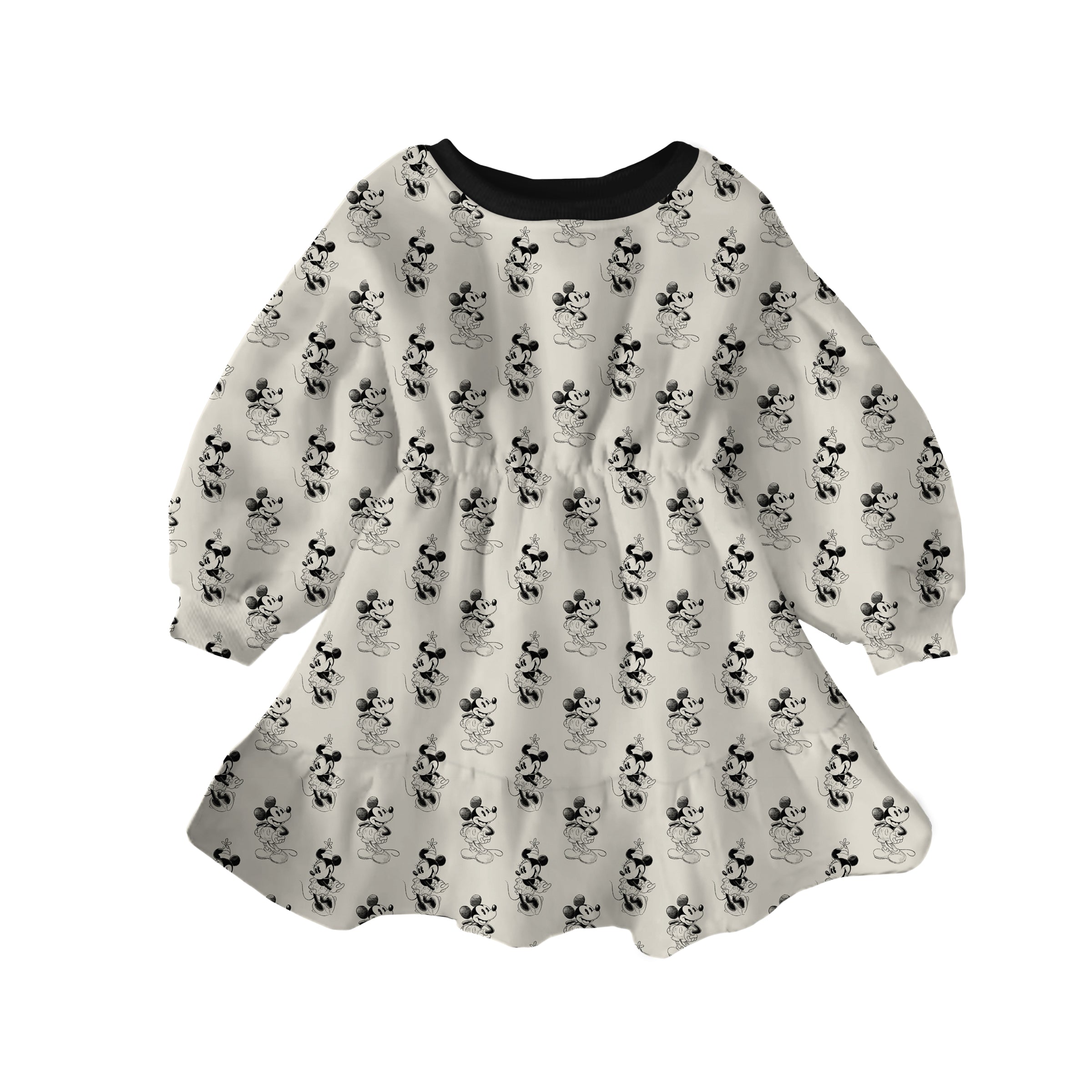 Bamboo BLEND MAGIC MICE Long Sleeve Bubble Dress