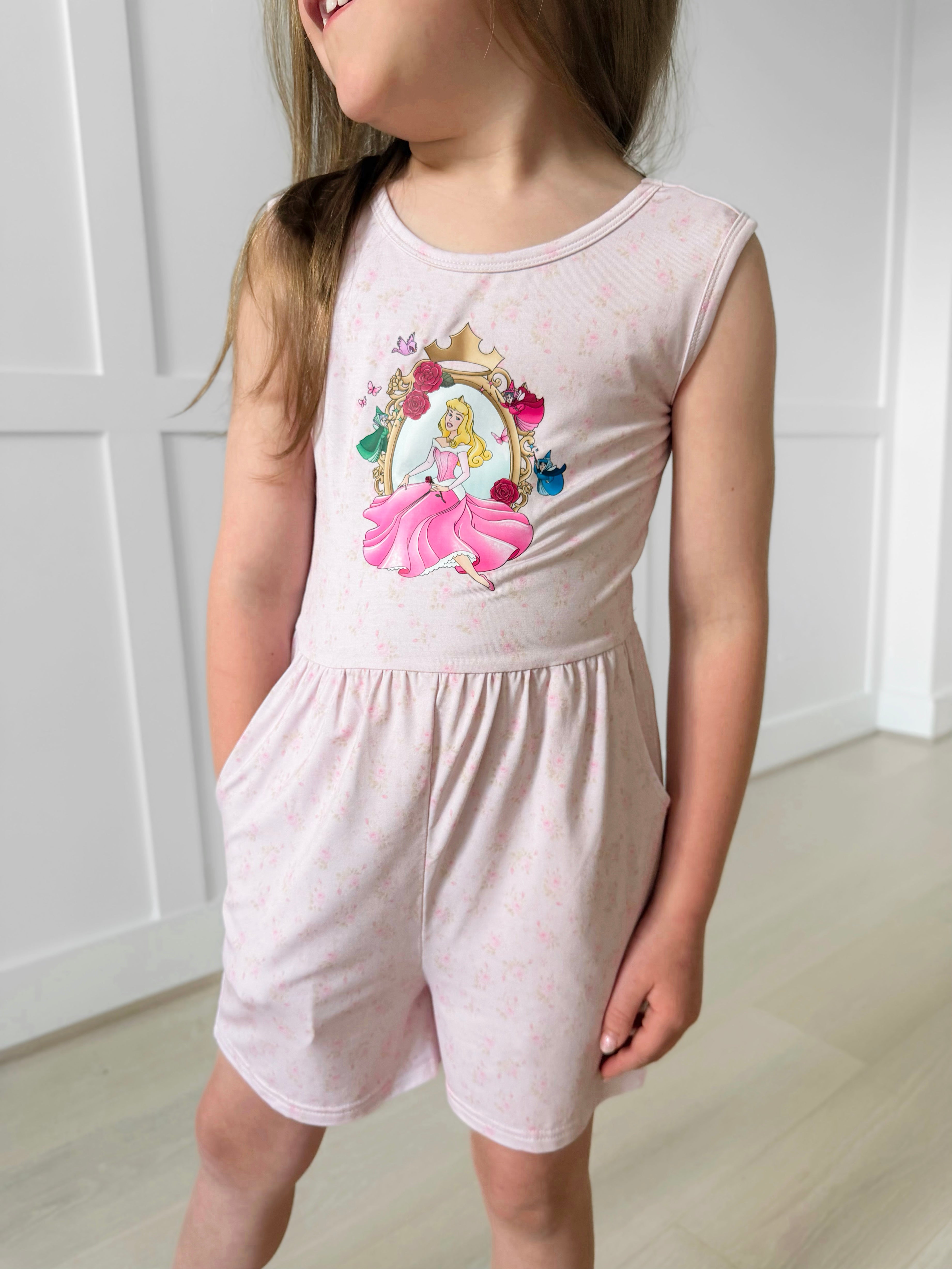 Bamboo BRIAR ROSE TANK TOP SHORT ROMPER