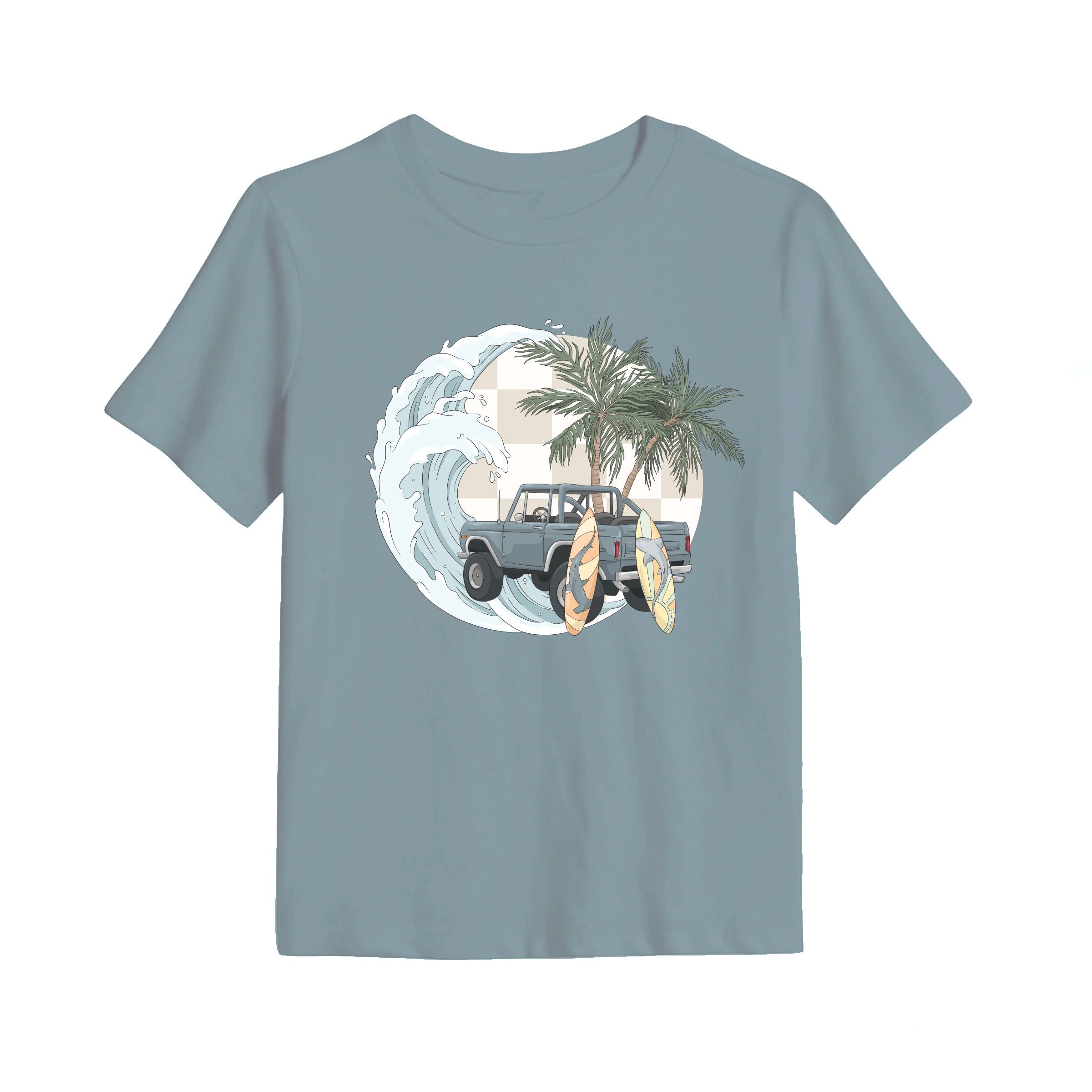 Bamboo ISLAND GRID KIDS GRAPHIC TEE