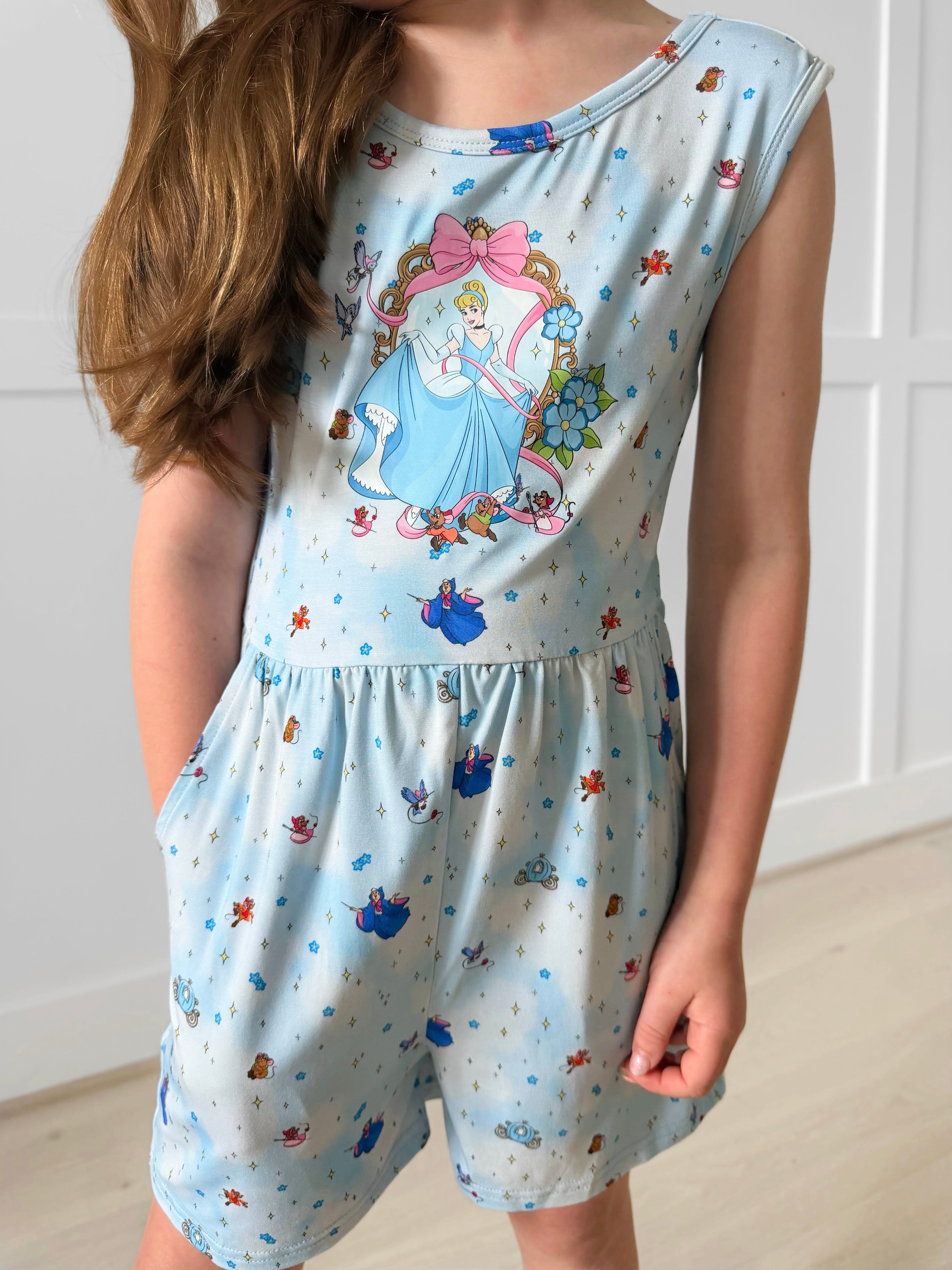 Bamboo RAGS TO ROYALTY TANK TOP SHORT ROMPER