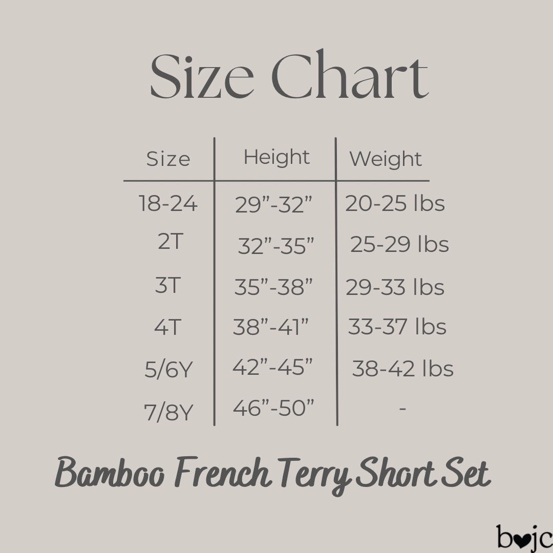 Bamboo French Terry For Real Life Relaxed Short Set