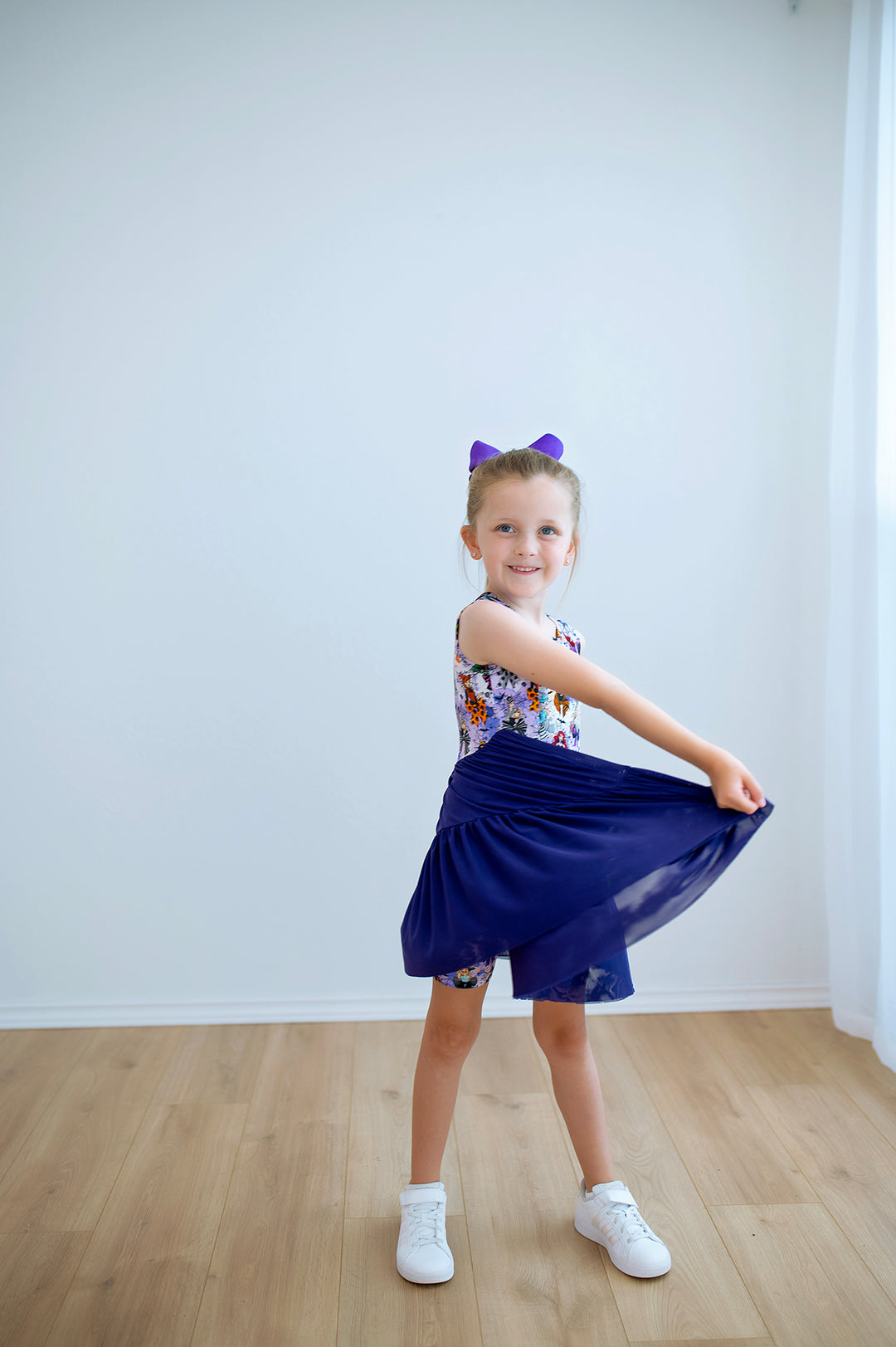 ONCE UPON A SPOOK TANK TOP TULLE Dress W/RIBBED BIKER SHORTS