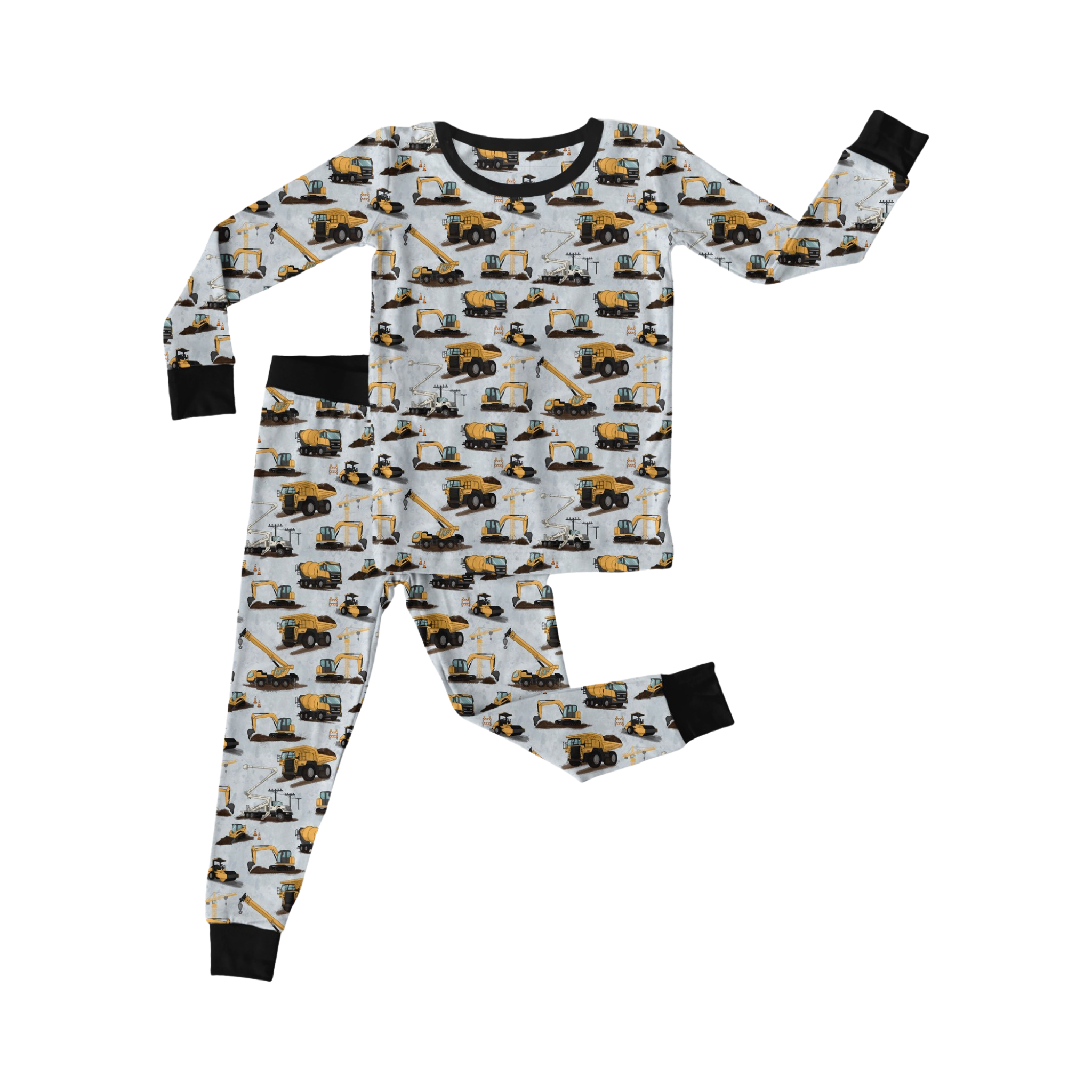 Bamboo Caution:Chaos Ahead Two Piece Long Sleeve/Pant Set