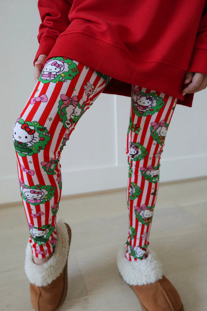 Bamboo MERRY &amp; SWEET RIBBED LEGGINGS