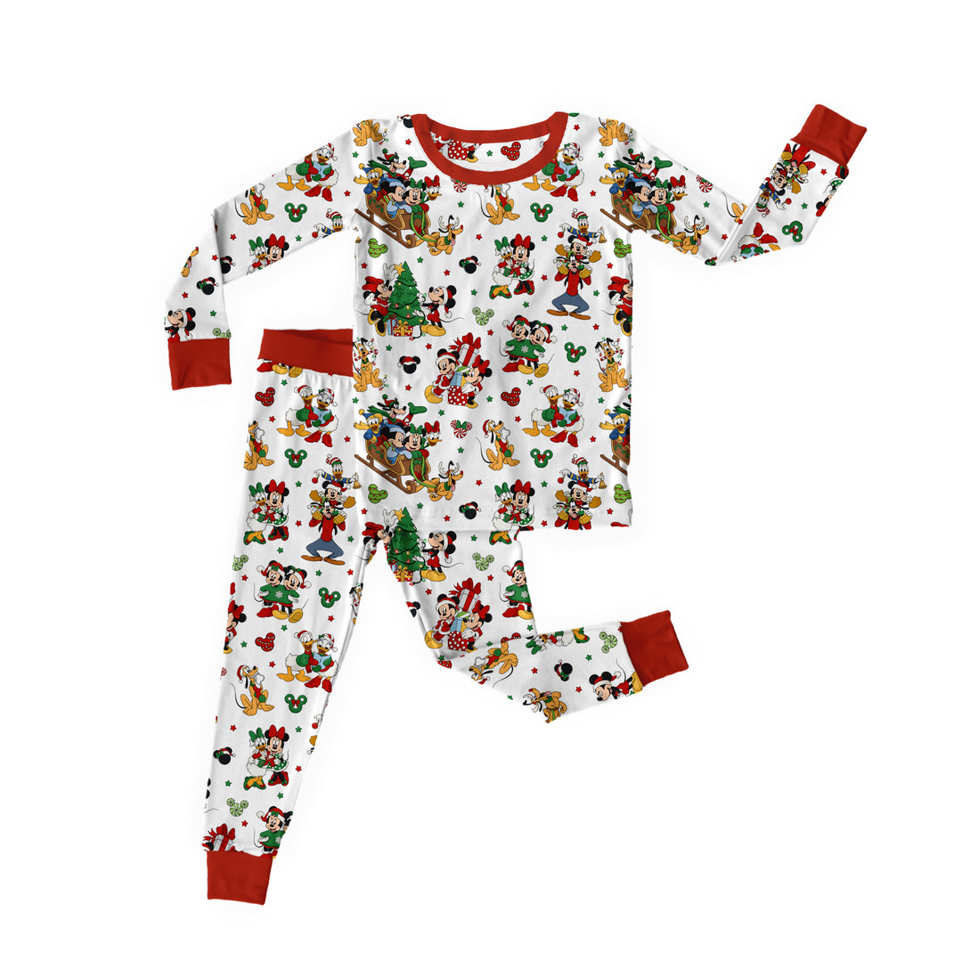 Bamboo MERRY MAGIC ON MAIN Two Piece Long Sleeve/Pant Set
