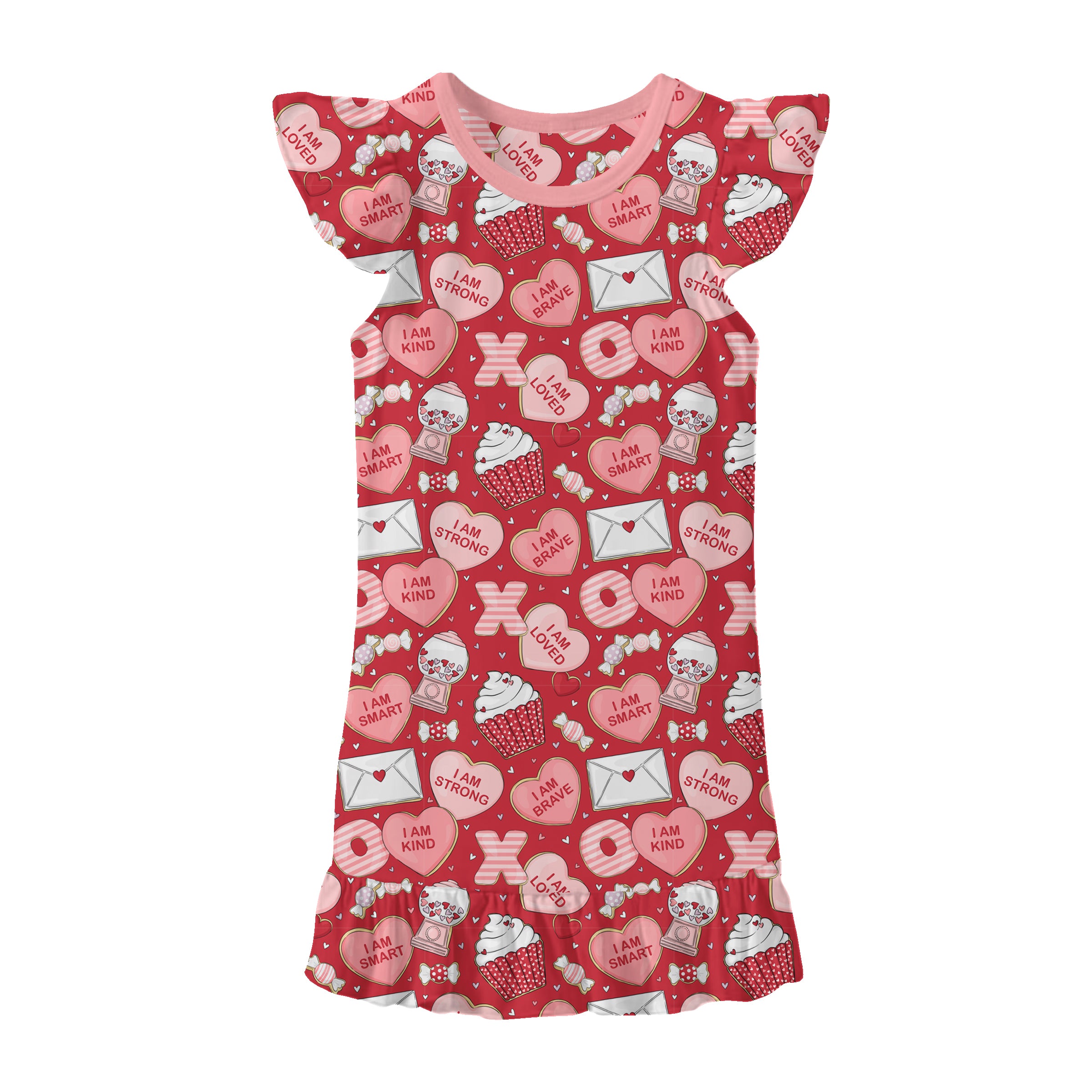 PREORDER Bamboo LOVE NOTES FOR HER 2.0 Flutter Sleeve Gown Ship Date DECEMBER 2025