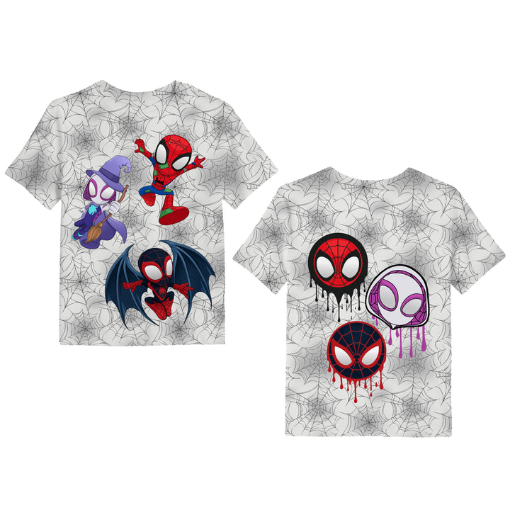 Bamboo SPINNING INTO SPOOKY KIDS GRAPHIC TEE (FRONT &amp; BACK)