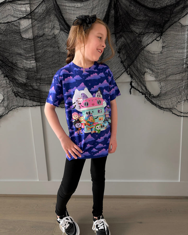 Bamboo HAPPY CAT-O-WEEN KIDS GRAPHIC TEE