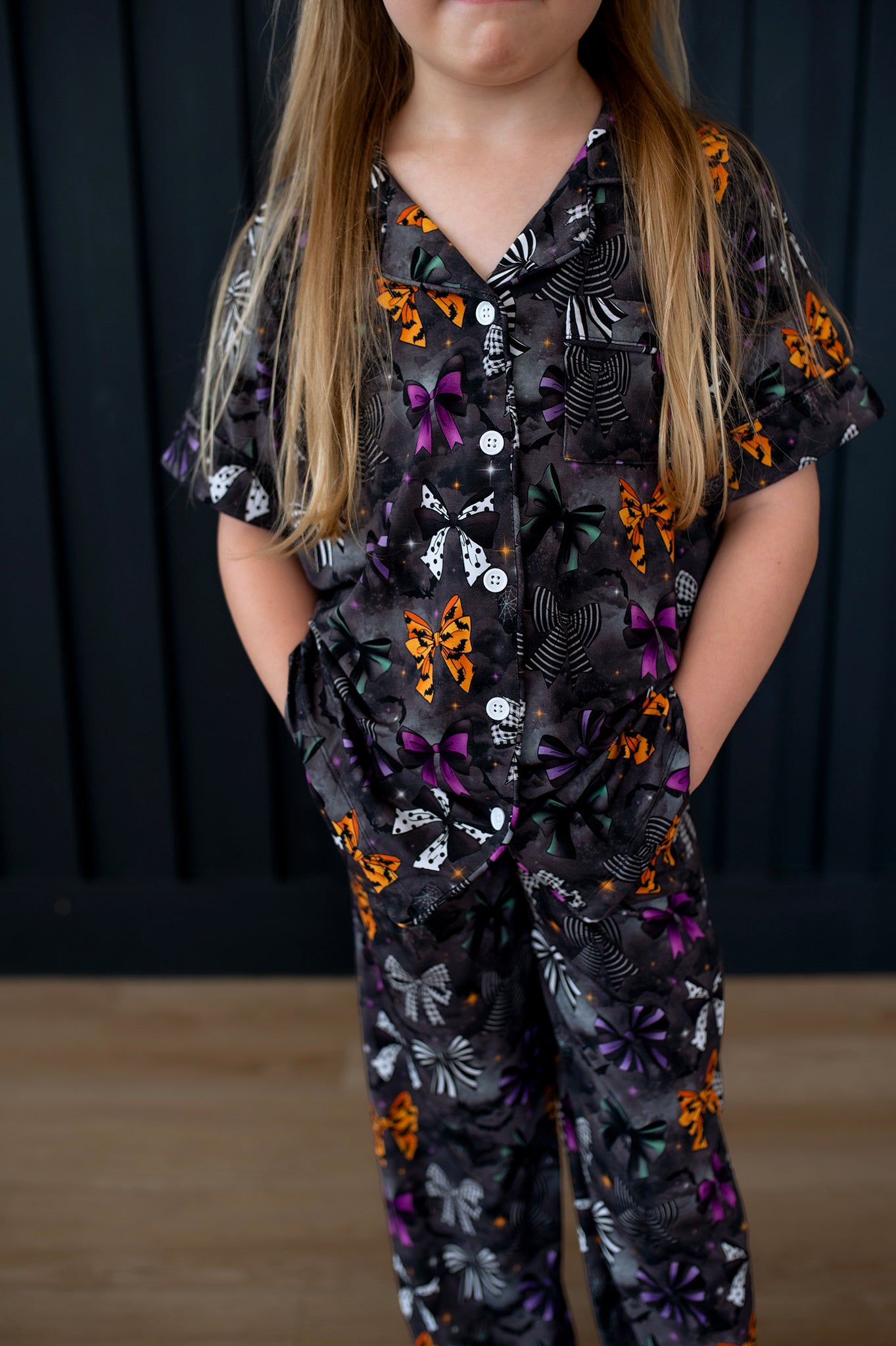 Bamboo BOO-TIFUL BOWS KIDS Short Sleeve FORMAL Set