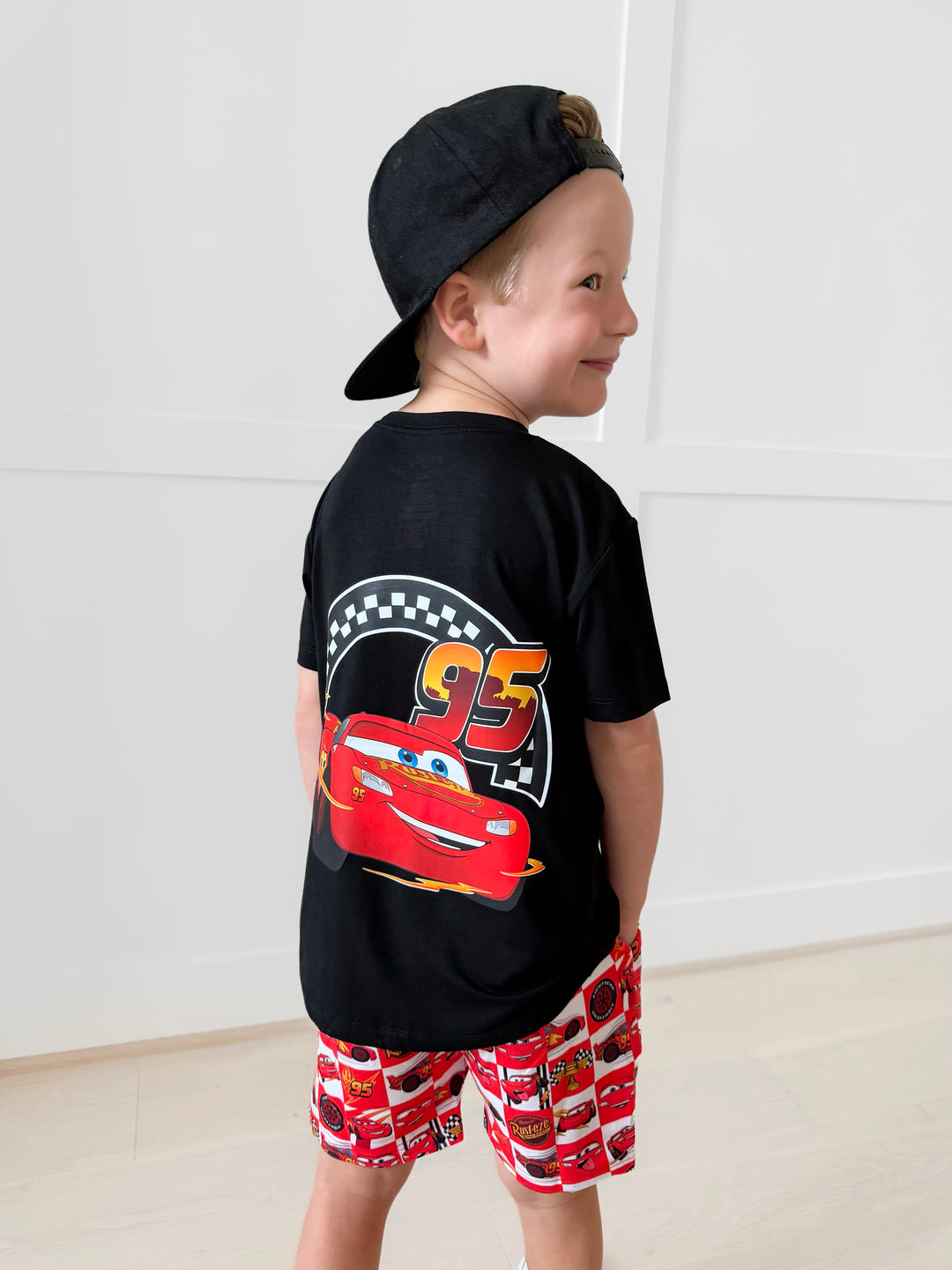 Bamboo FULL THROTTLE CHECK KIDS GRAPHIC FRONT &amp; BACK TEE
