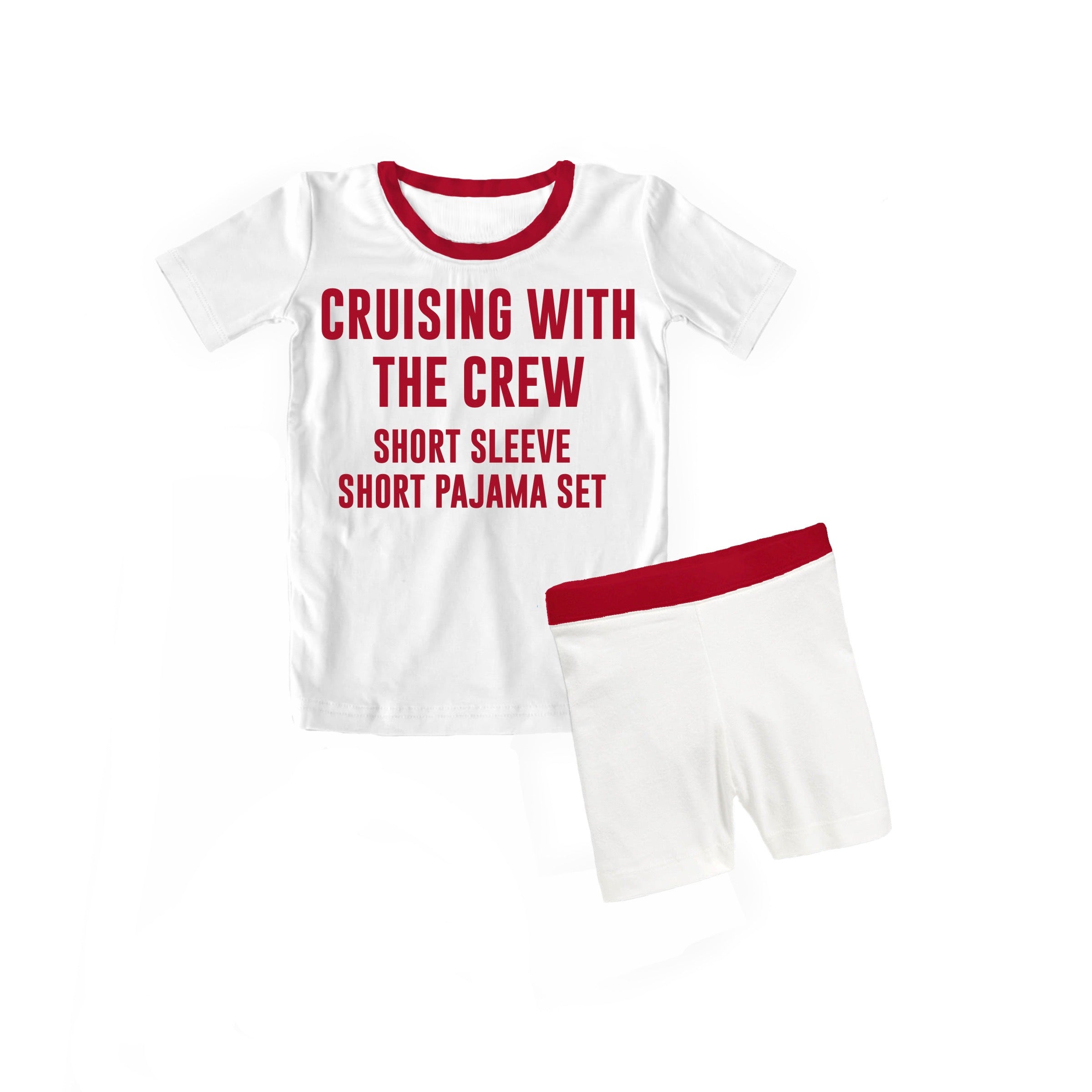 Bamboo CRUISIN' WITH THE CREW Two Piece SHORT SLEEVE/SHORT