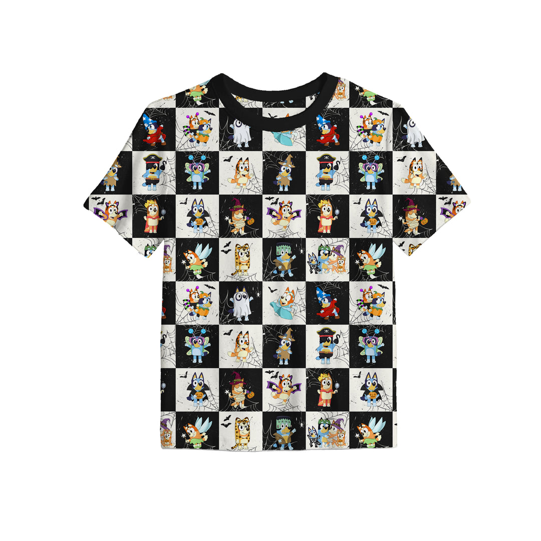 Bamboo A HEELER HAUNTING FULL PRINT TEE