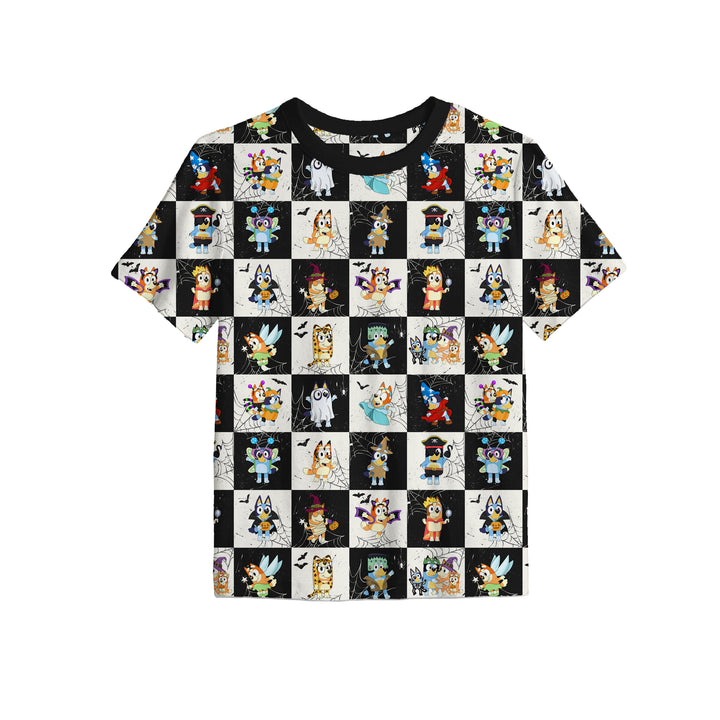 Bamboo A HEELER HAUNTING FULL PRINT TEE