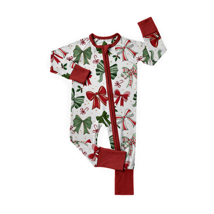 Bamboo RIBBED JINGLE BOWS Zippy