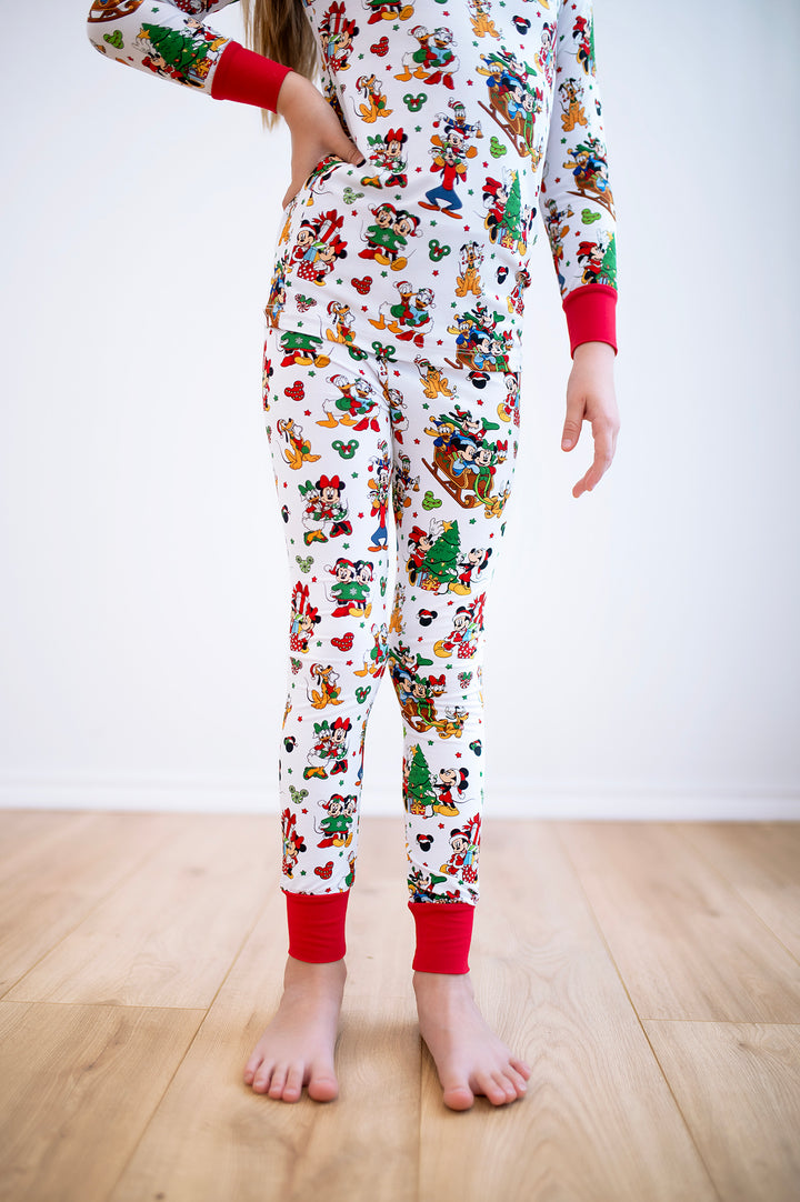 Bamboo MERRY MAGIC ON MAIN Two Piece Long Sleeve/Pant Set