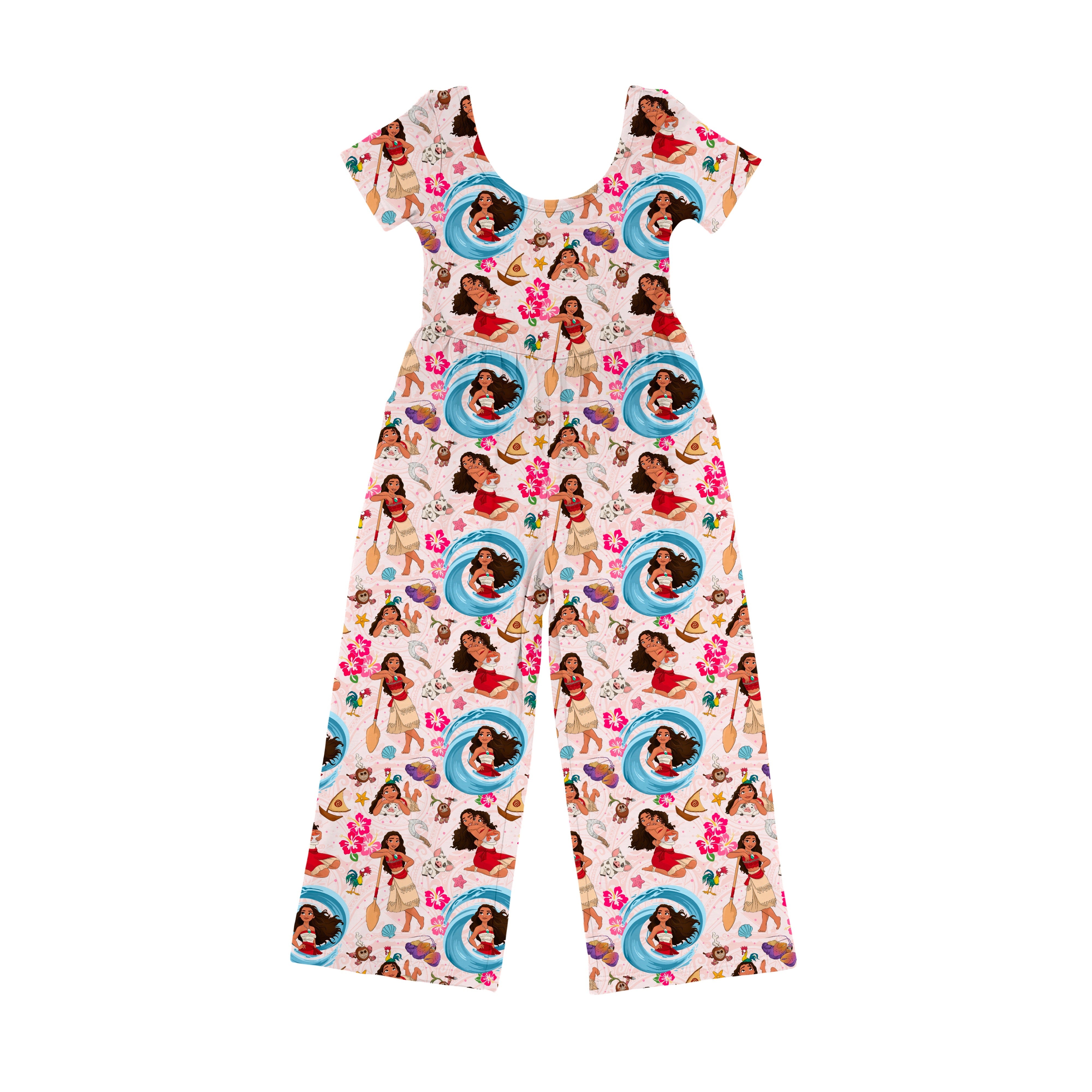 Bamboo SPIRIT OF THE SEA SHORT SLEEVE FULL LENGTH POCKET ROMPER