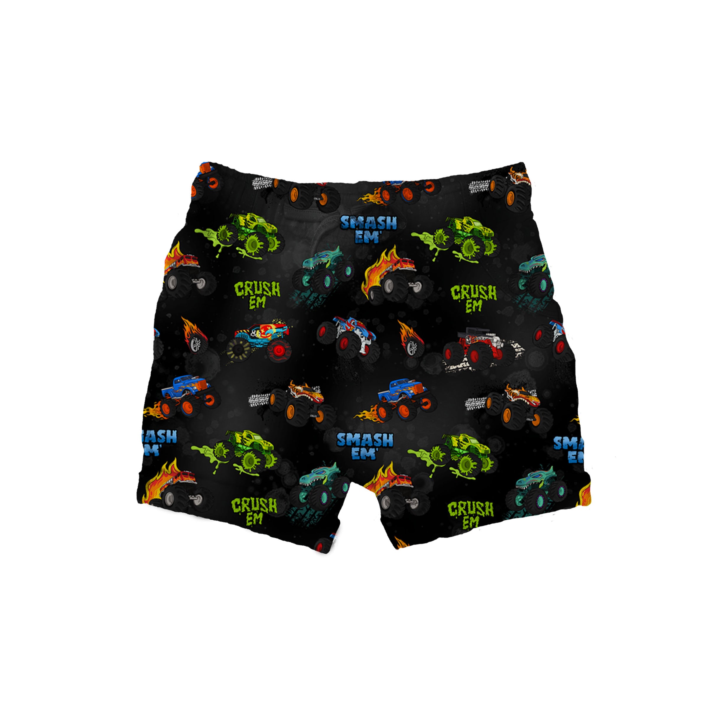 Bamboo French Terry CRUSH 'EM THE DARK SIDE Relaxed Shorts