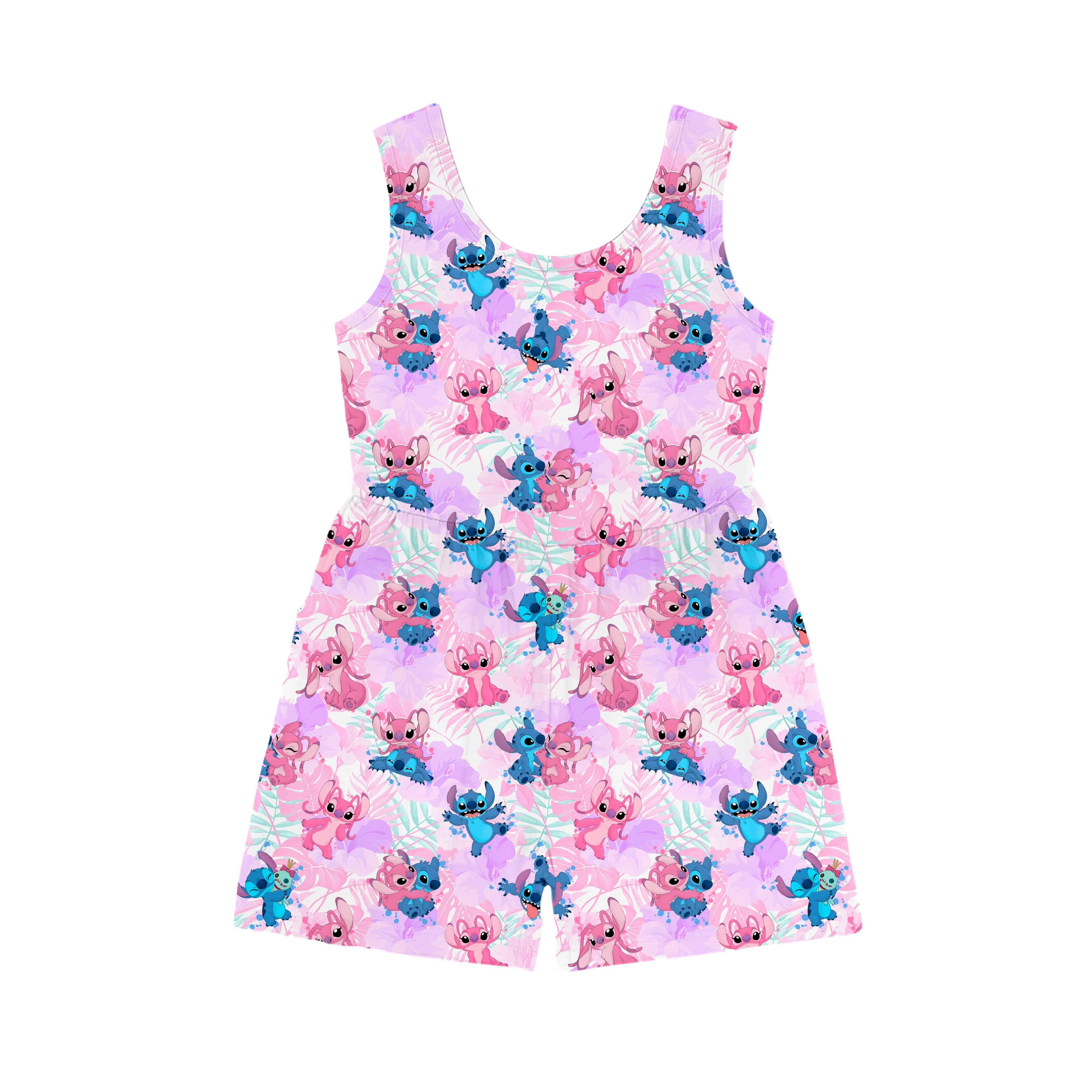 Bamboo ANGEL'S ALLURE TANK TOP SHORT ROMPER