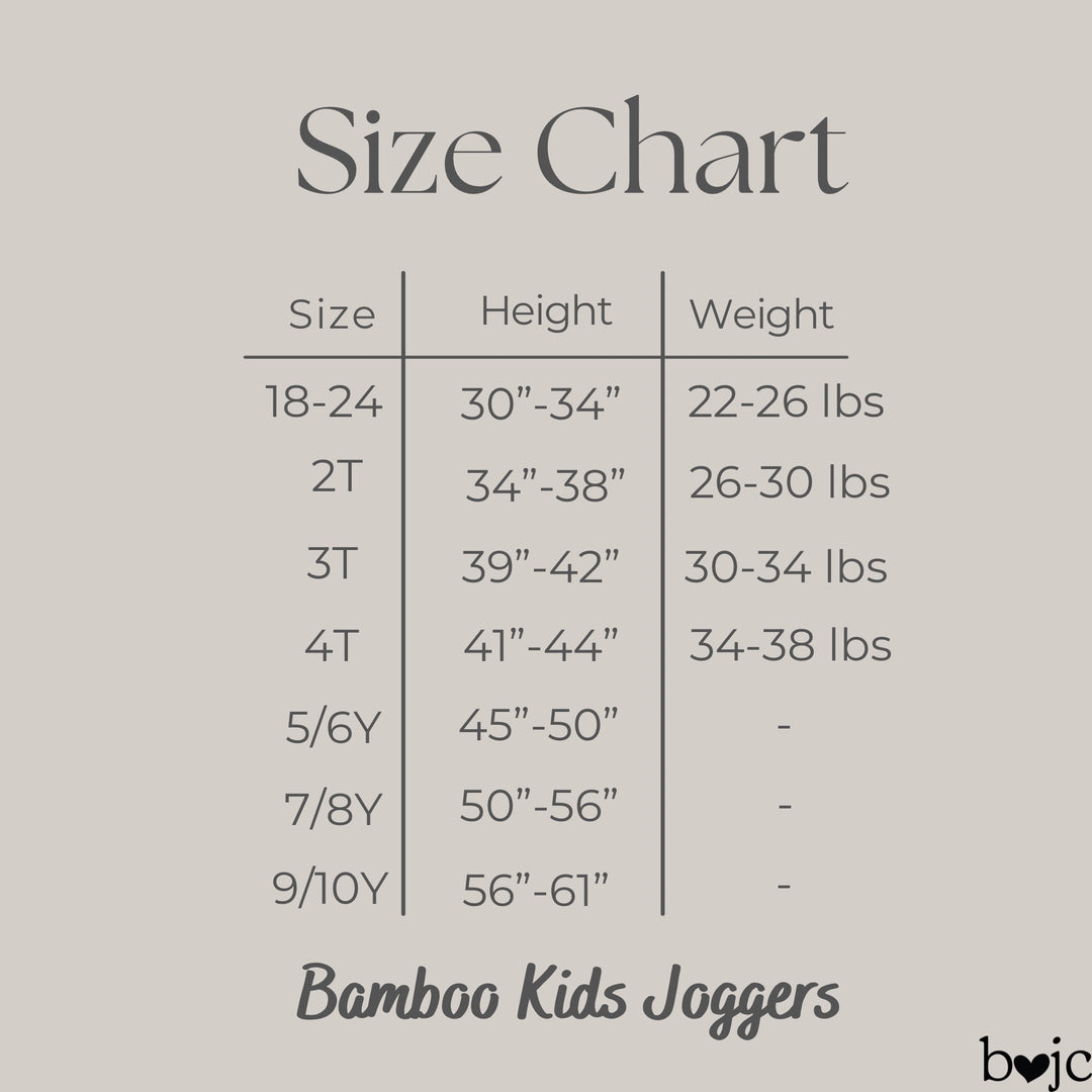 BAMBOO French Terry MEGA SMASH KIDS JOGGERS