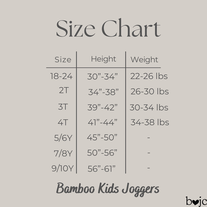 BAMBOO French Terry MEGA SMASH KIDS JOGGERS