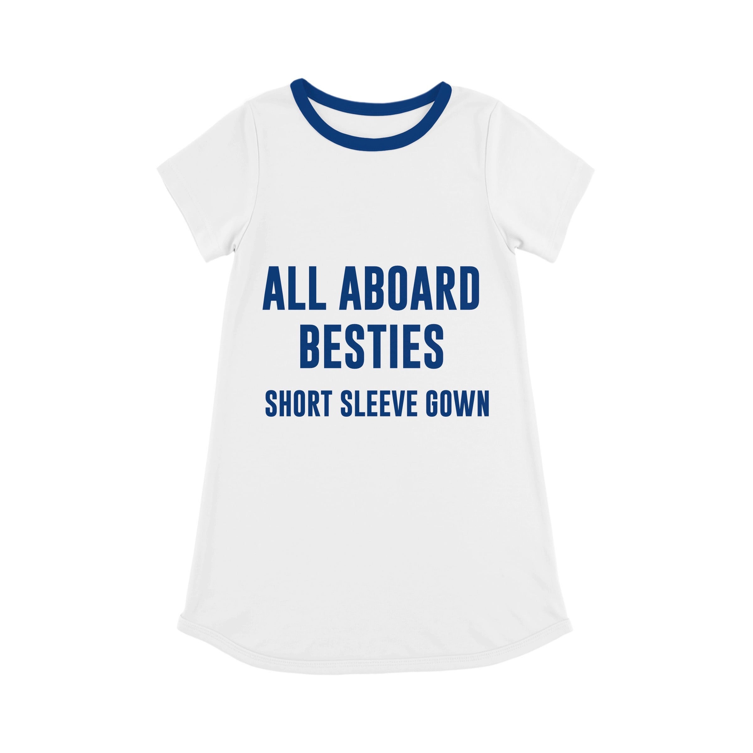 Bamboo ALL ABOARD BESTIES SHORT Sleeve Gown