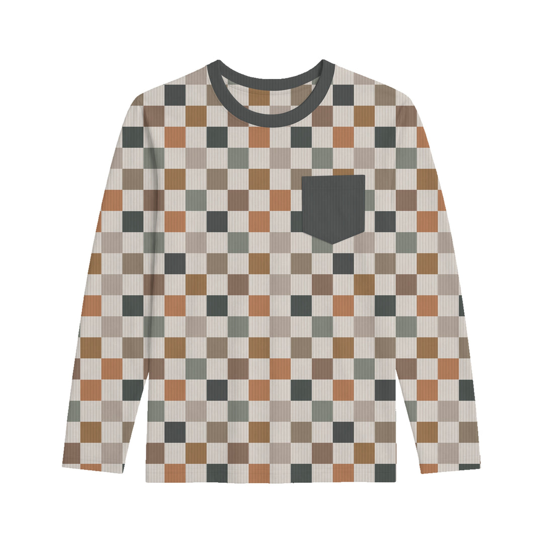 Bamboo FIRESIDE LONG SLEEVE PRINTED TEE
