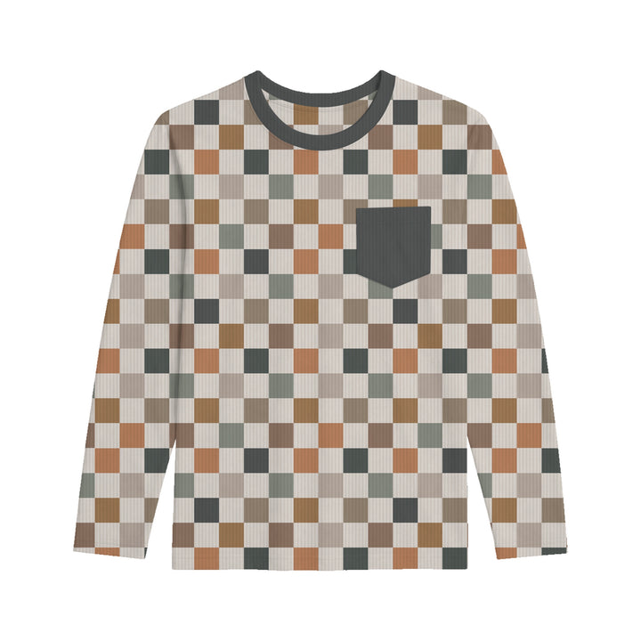Bamboo FIRESIDE LONG SLEEVE PRINTED TEE