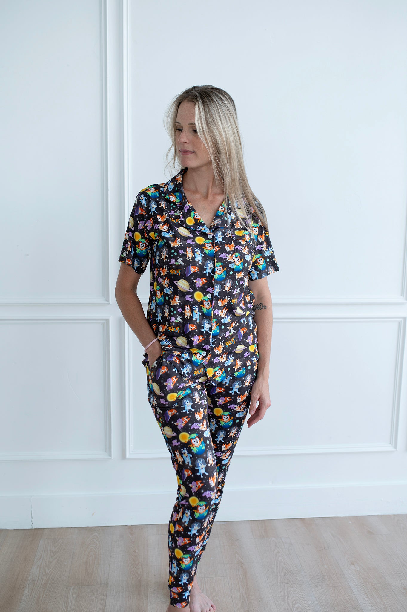 Bamboo SPACETIME SNOOZES Women’s Lounge Formal Jogger Set