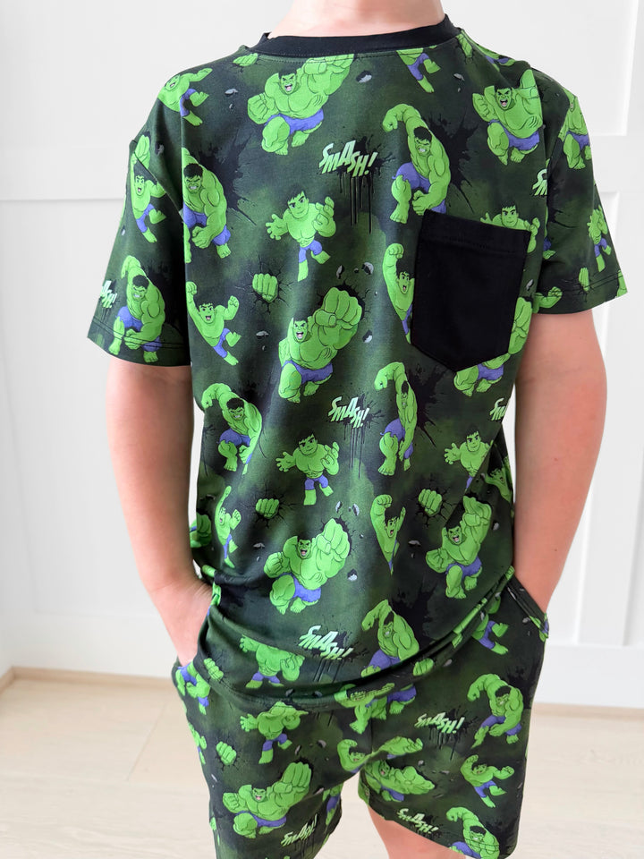 Bamboo MEGA SMASH FULL PRINT KIDS POCKET TEE