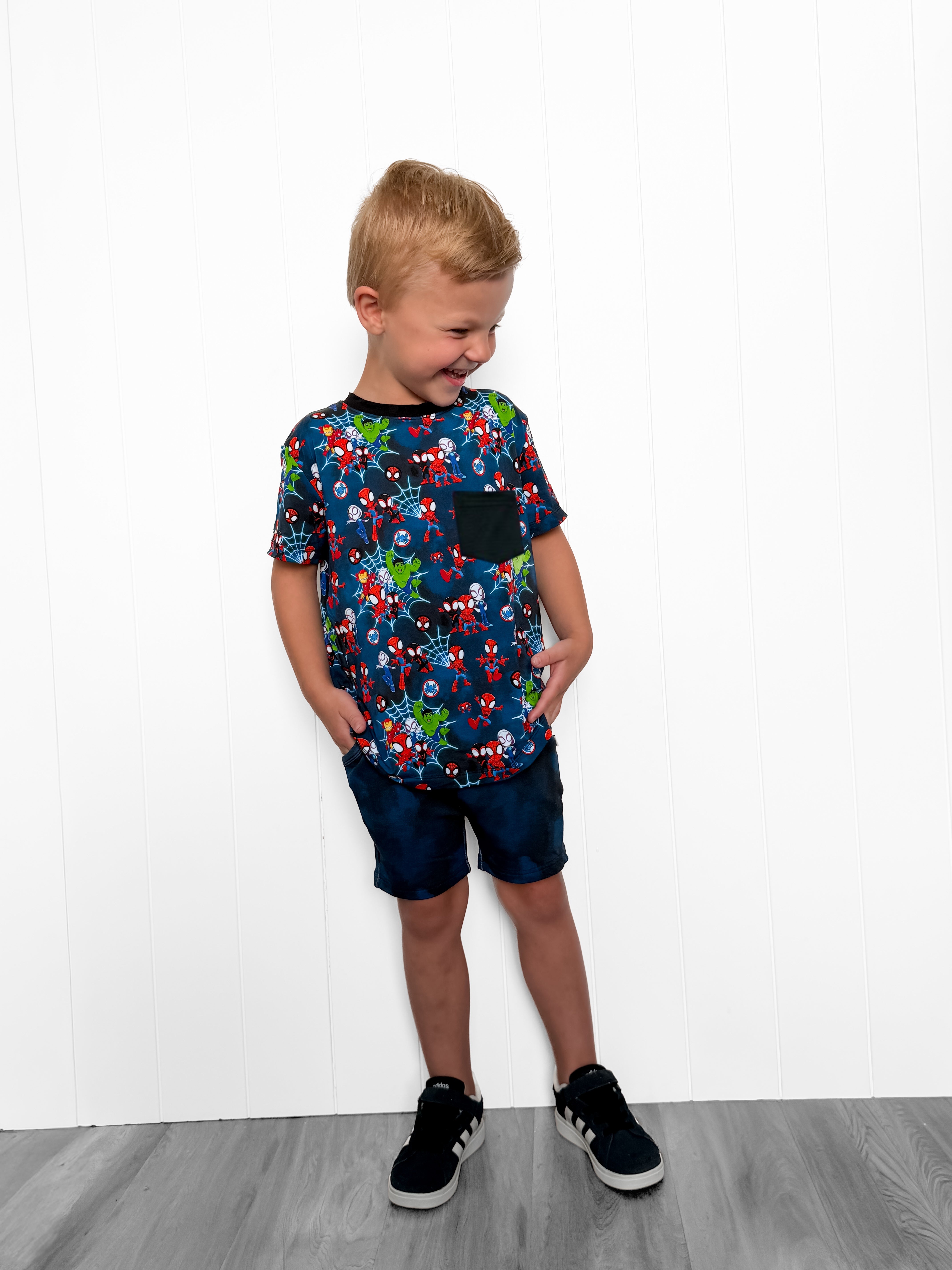 Bamboo SWINGING & SPINNING KIDS POCKET TEE