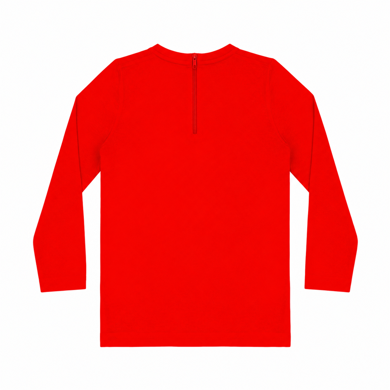SOLID RED LONG SLEEVE RASH GUARD
