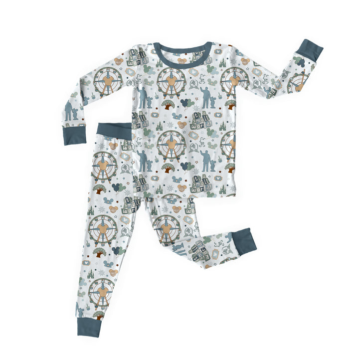 Bamboo MAIN STREET MEMORIES Two Piece Long Sleeve/Pant Set