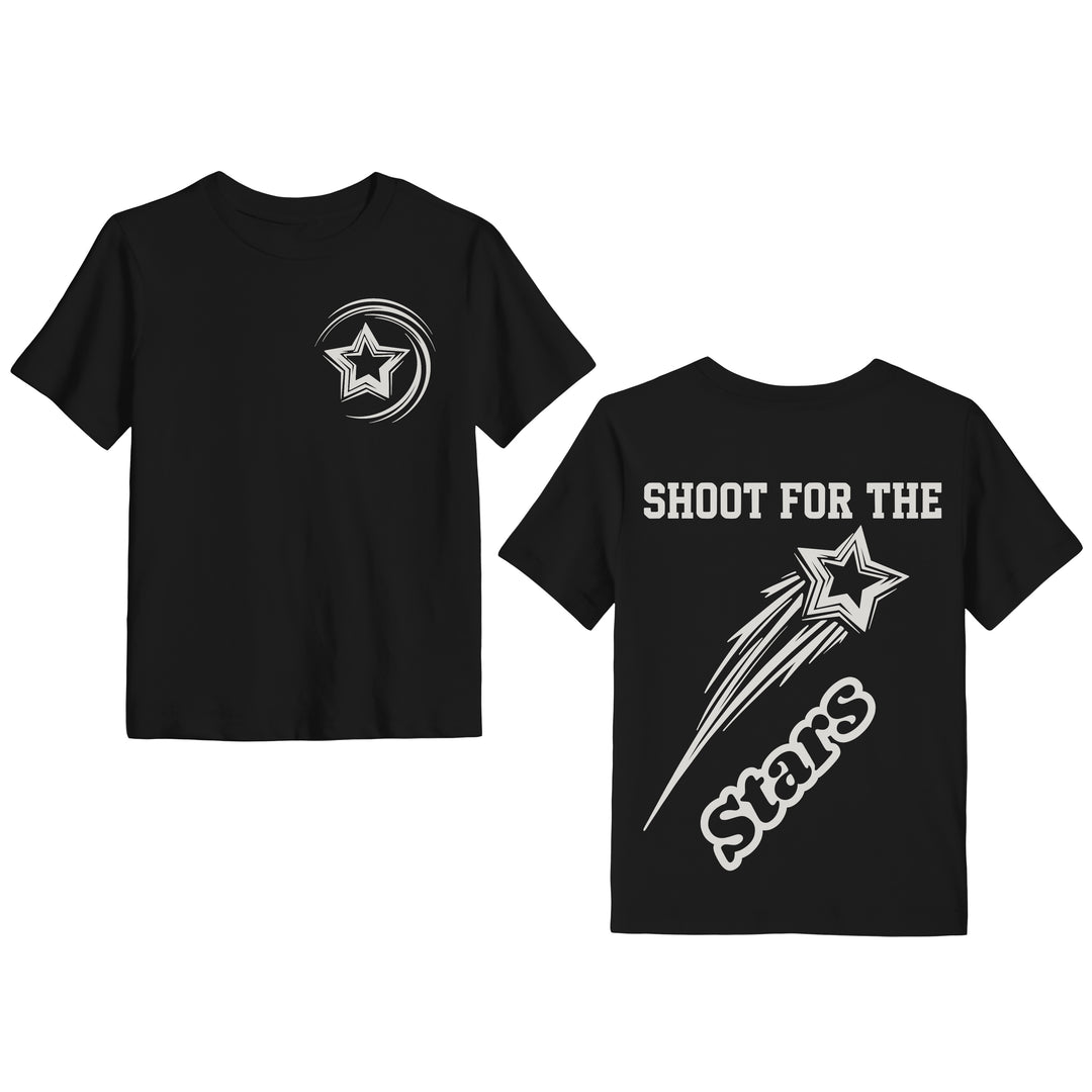 Bamboo SHOOT FOR THE STARS KIDS FRONT &amp; BACK GRAPHIC TEE