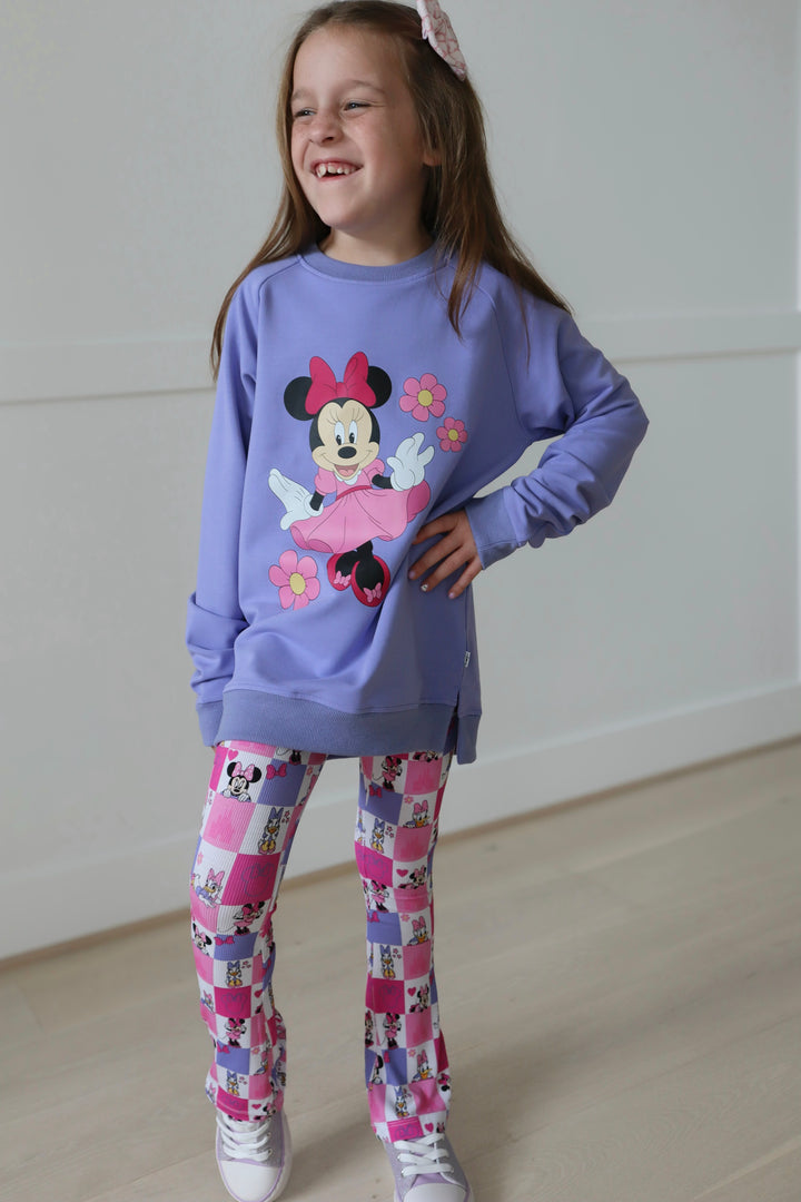 Bamboo COTTON SPANDEX MAIN STREET SWEETHEART kids GRAPHIC crewneck (FLEECE LINED)