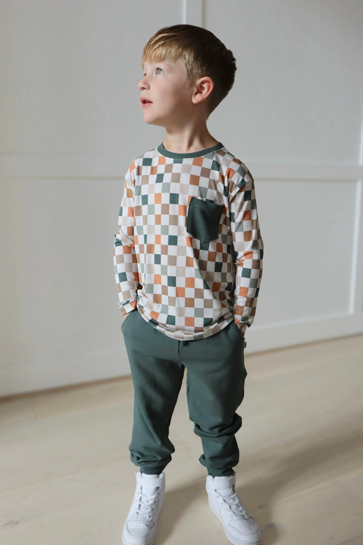 Bamboo FIRESIDE LONG SLEEVE PRINTED TEE