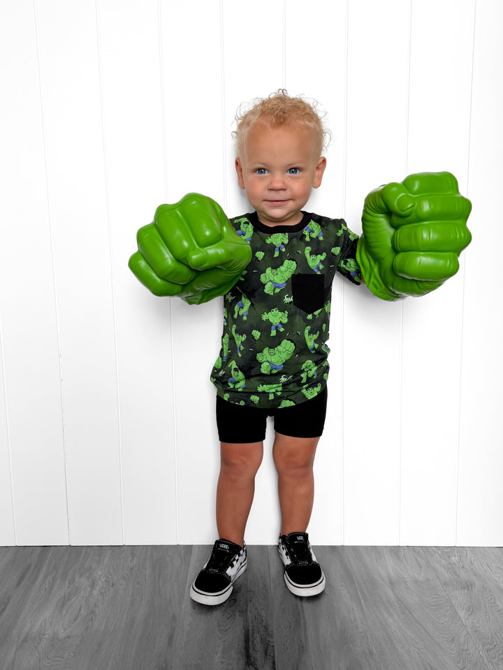 Bamboo MEGA SMASH FULL PRINT KIDS POCKET TEE