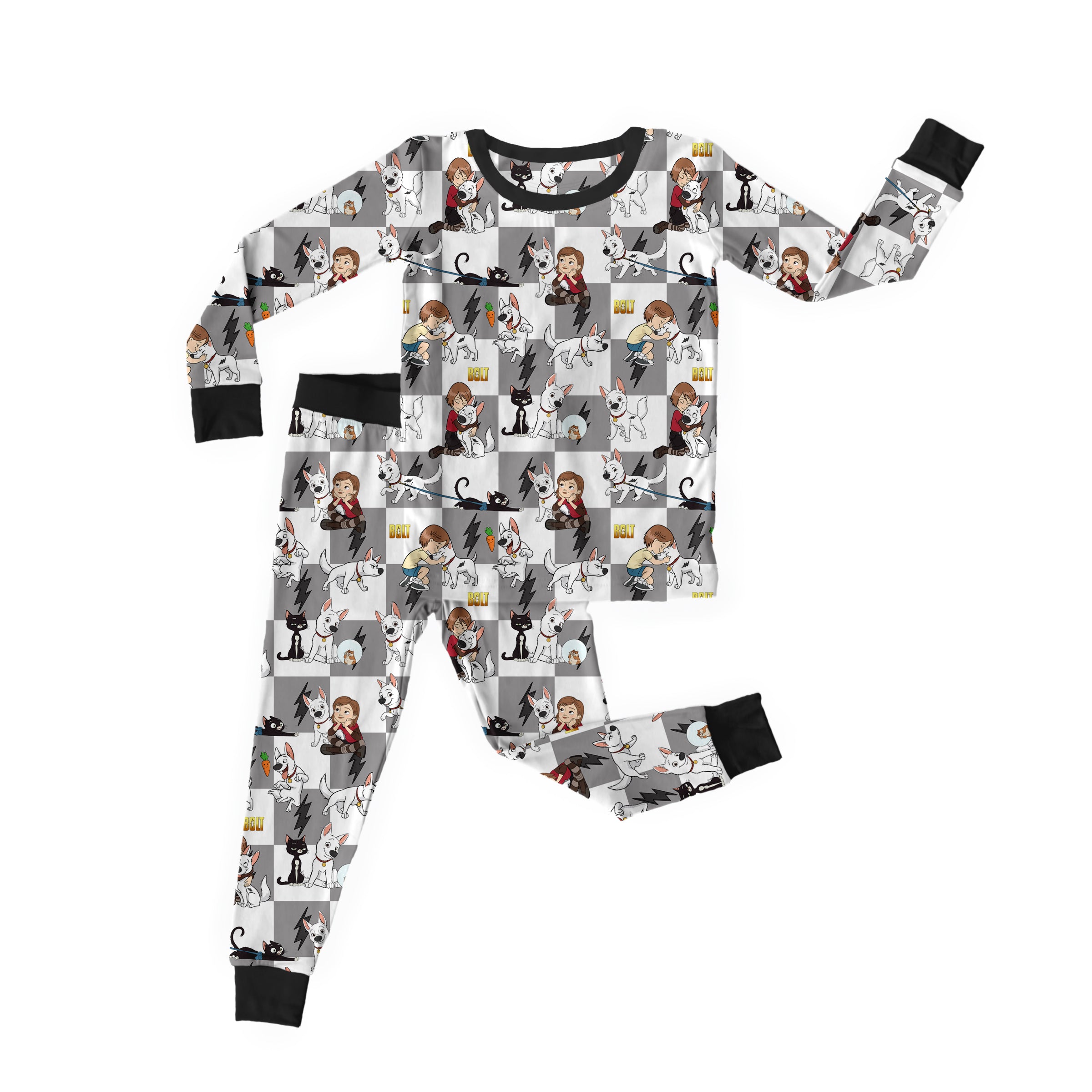 Bamboo SUPERCHARGED PUP Two Piece Long Sleeve/Pant Set